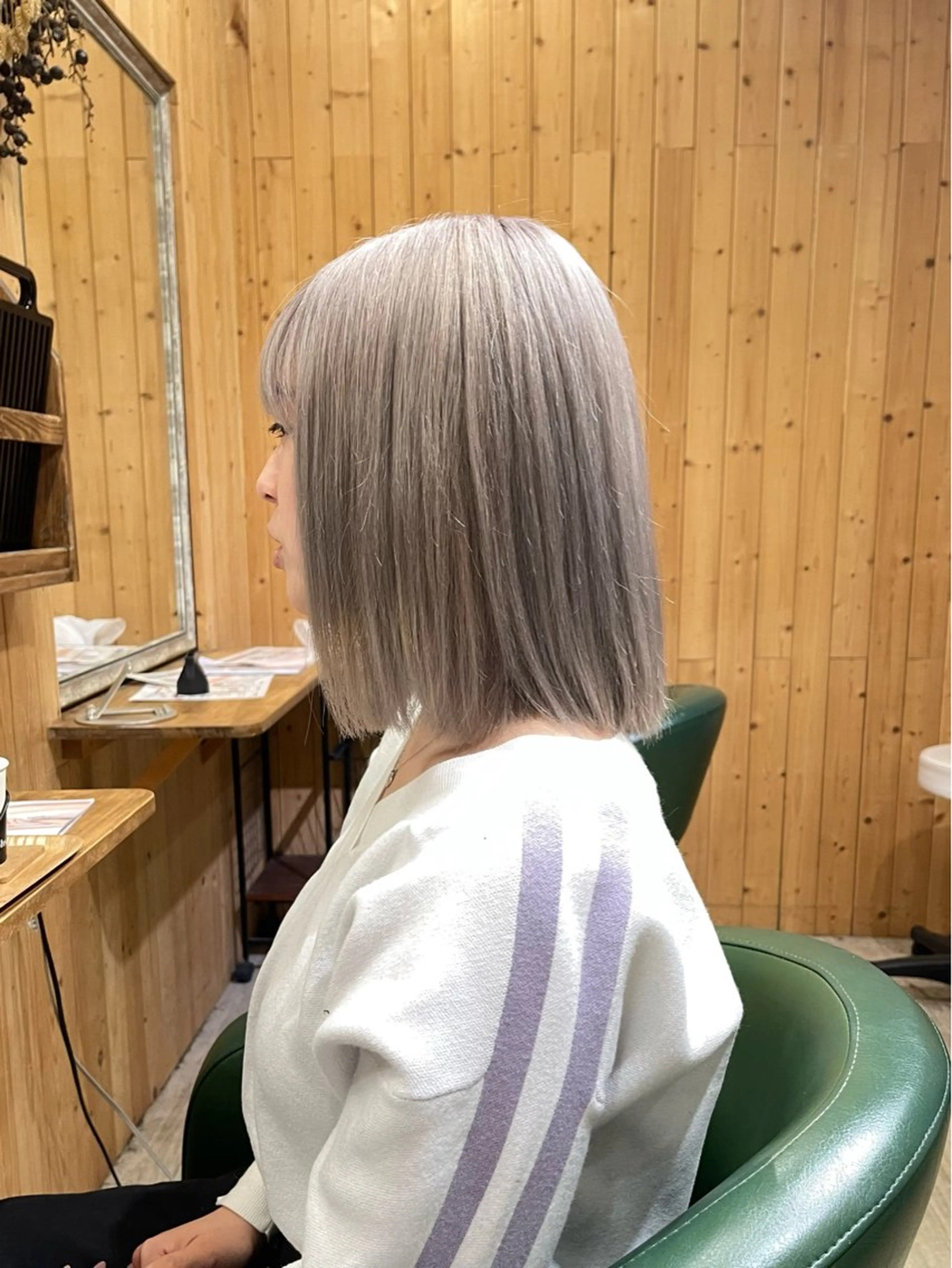 ミディアム カット ヘアカラー 谷山銀二郎/ 副店長のヘアスタイル
