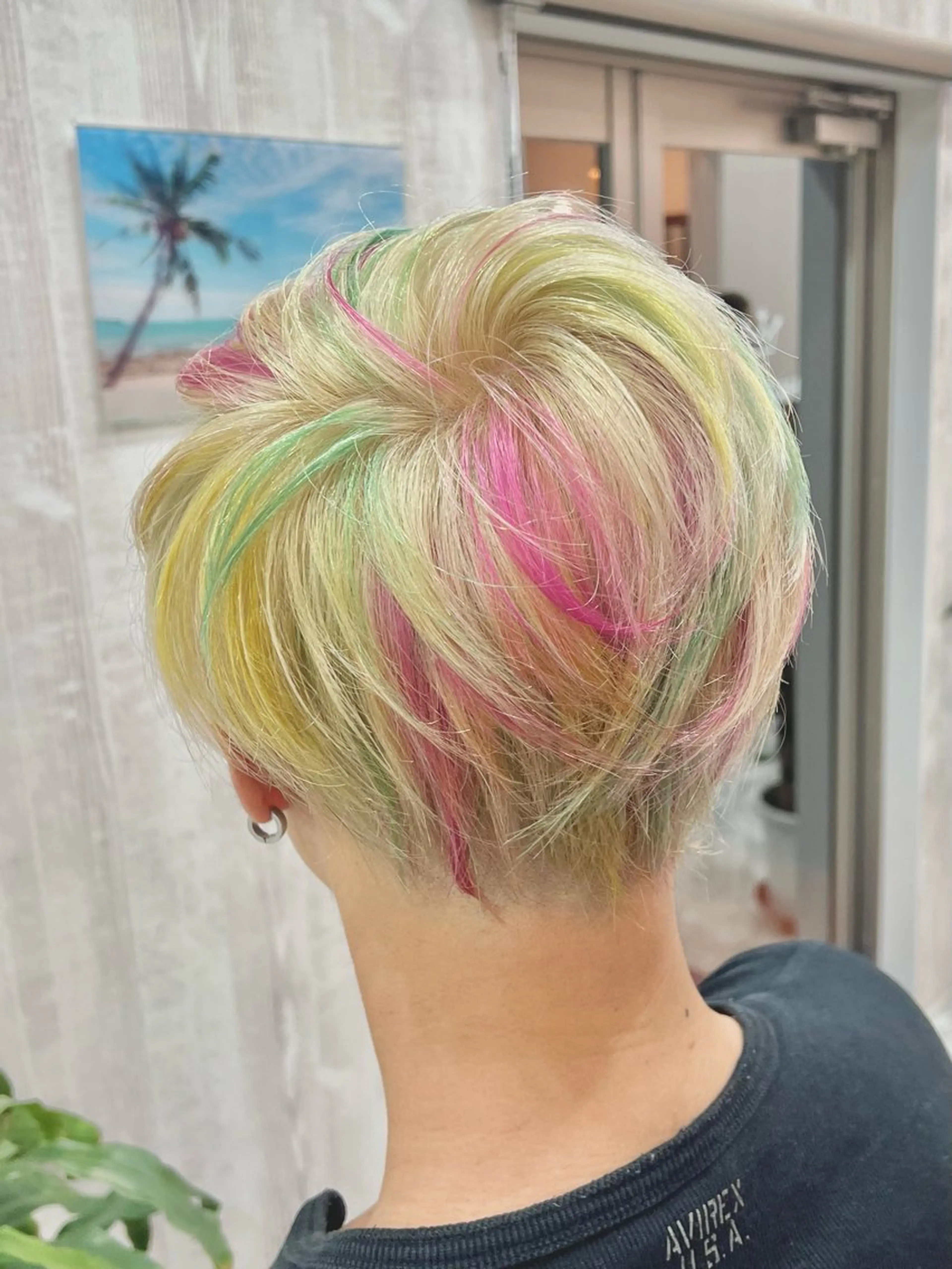 ミディアム カラー メンズ ナギサ 🐶のヘアスタイル