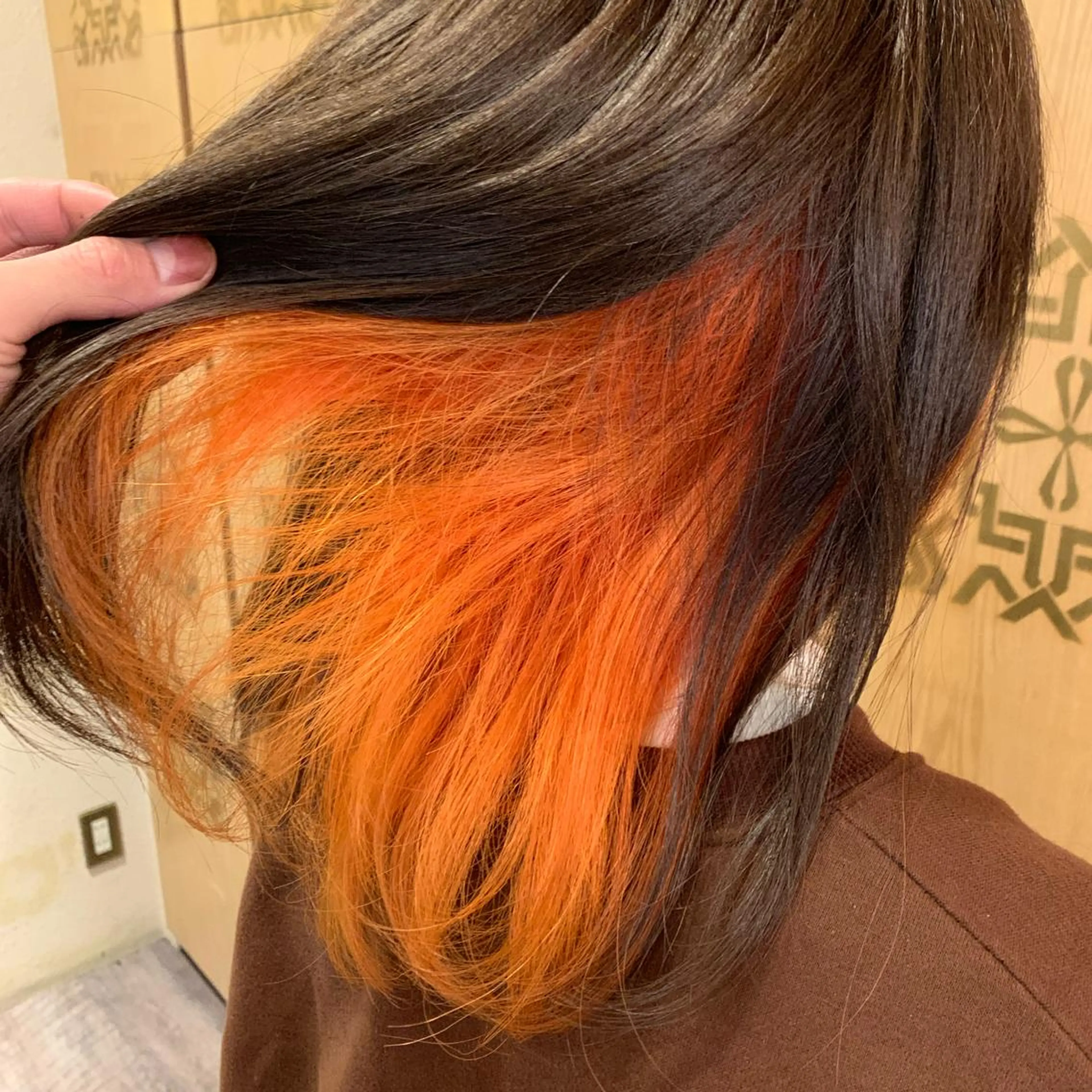 ロング カラー オレンジ 🌈艶髪　矯正 川崎　海🌈のヘアスタイル