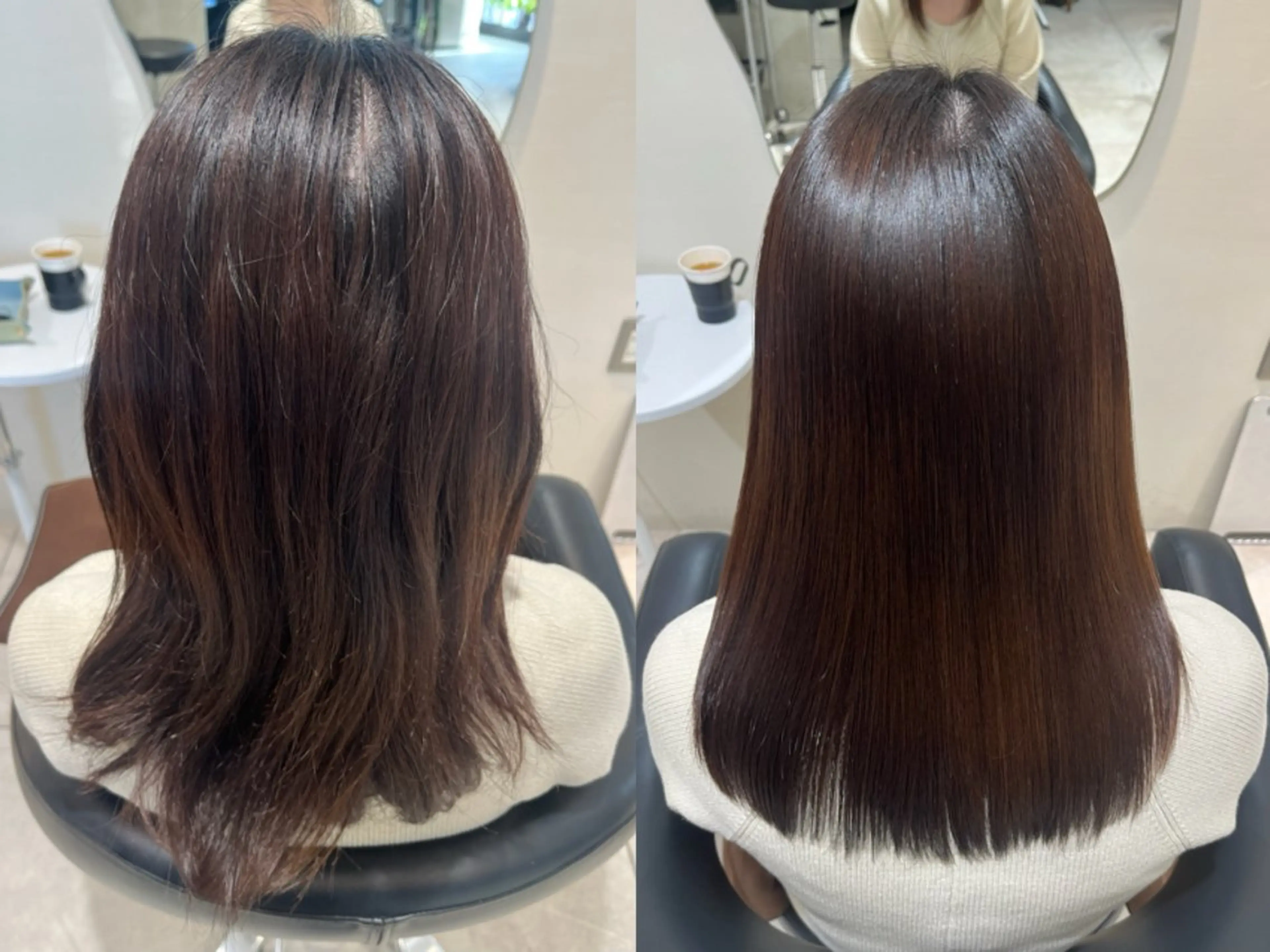セミロング 縮毛矯正 トリートメント 🫧美髪縮毛矯正🫧 横山 遥のヘアスタイル