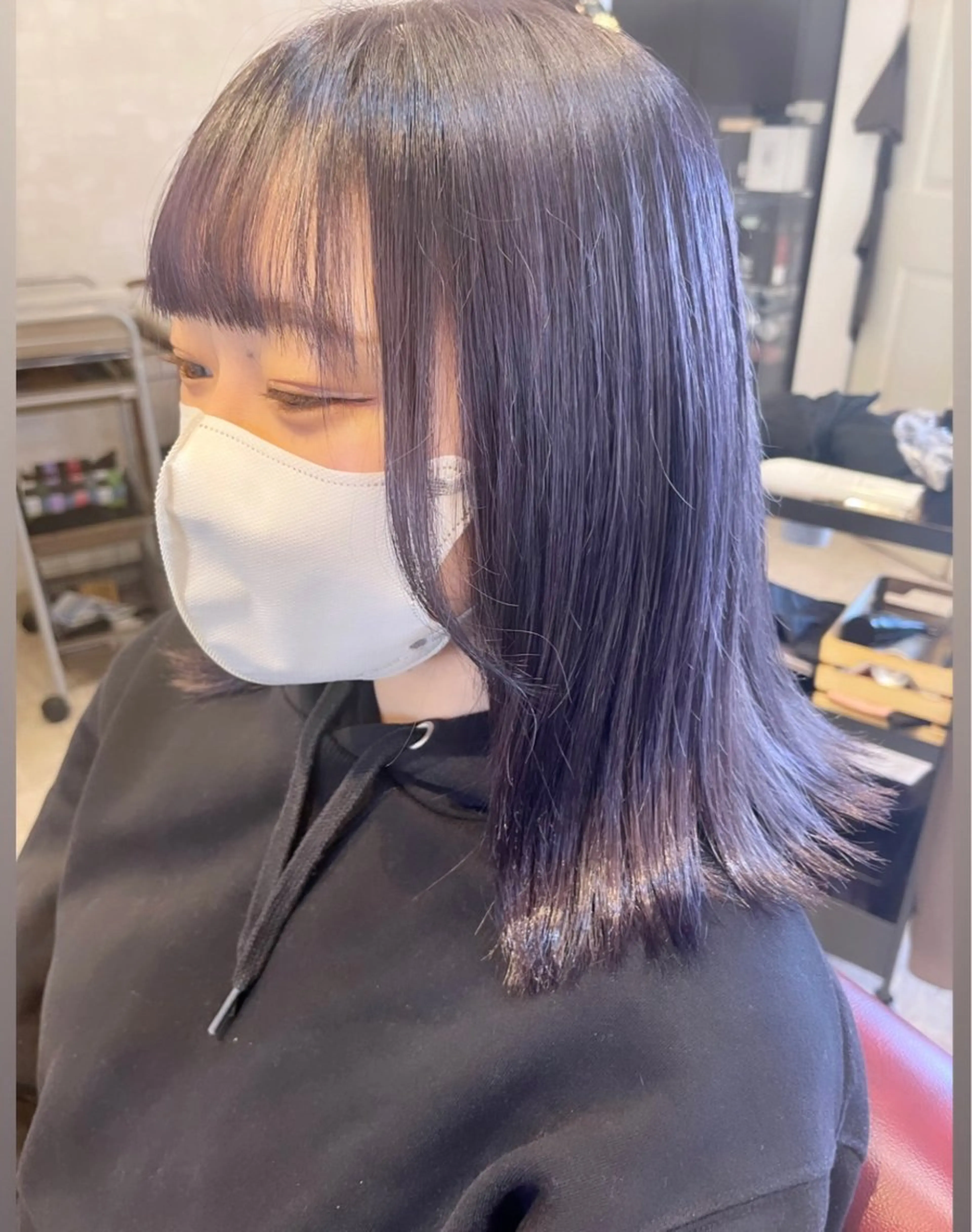 ミディアム カット 🍭透明感カラー 志賀拓海🍬🌈のヘアスタイル