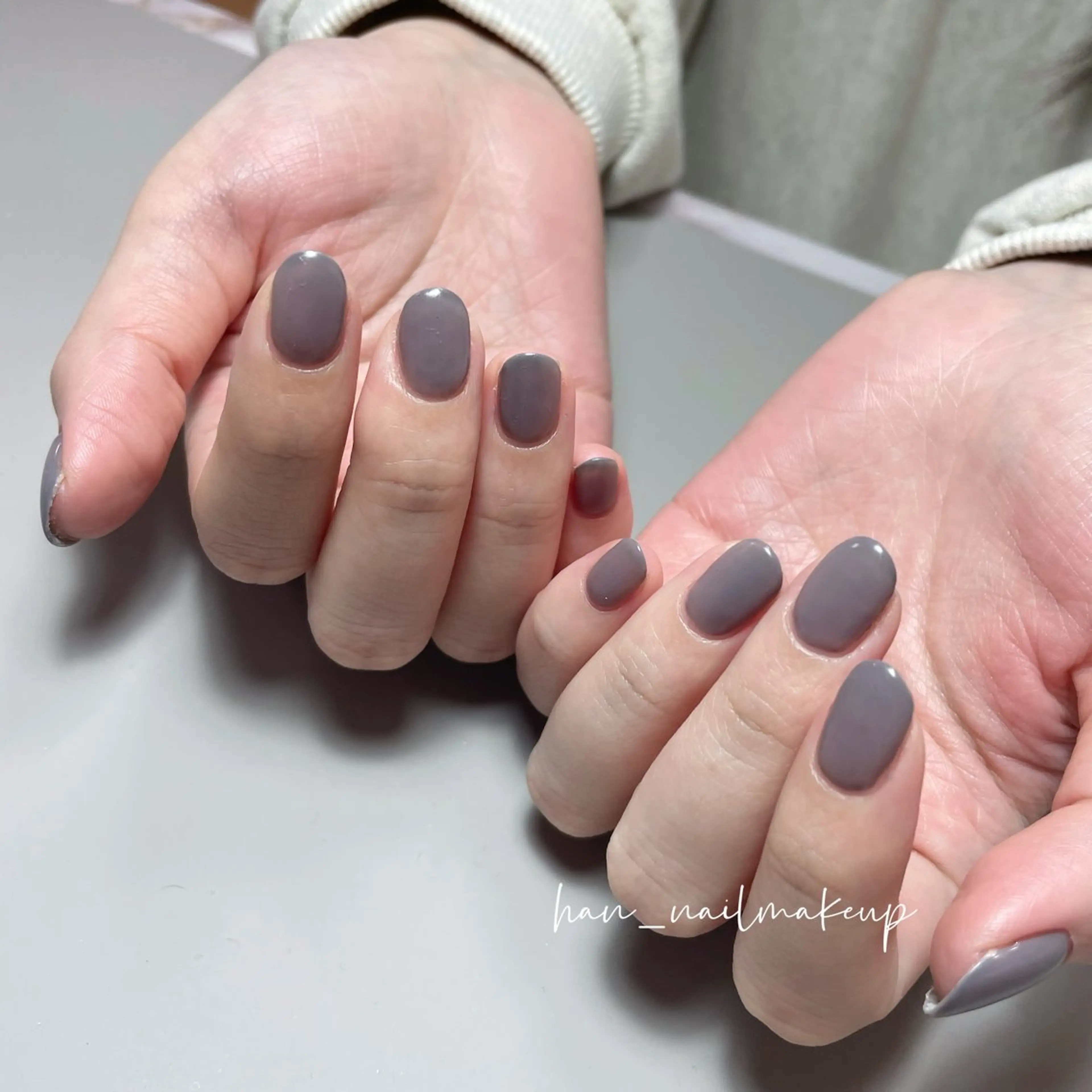 ネイル グラデーション ラメ(グリッター) ラメグラデーション ワンカラーネイル ハンドネイル Han Nail 【y&m】のネイルデザイン