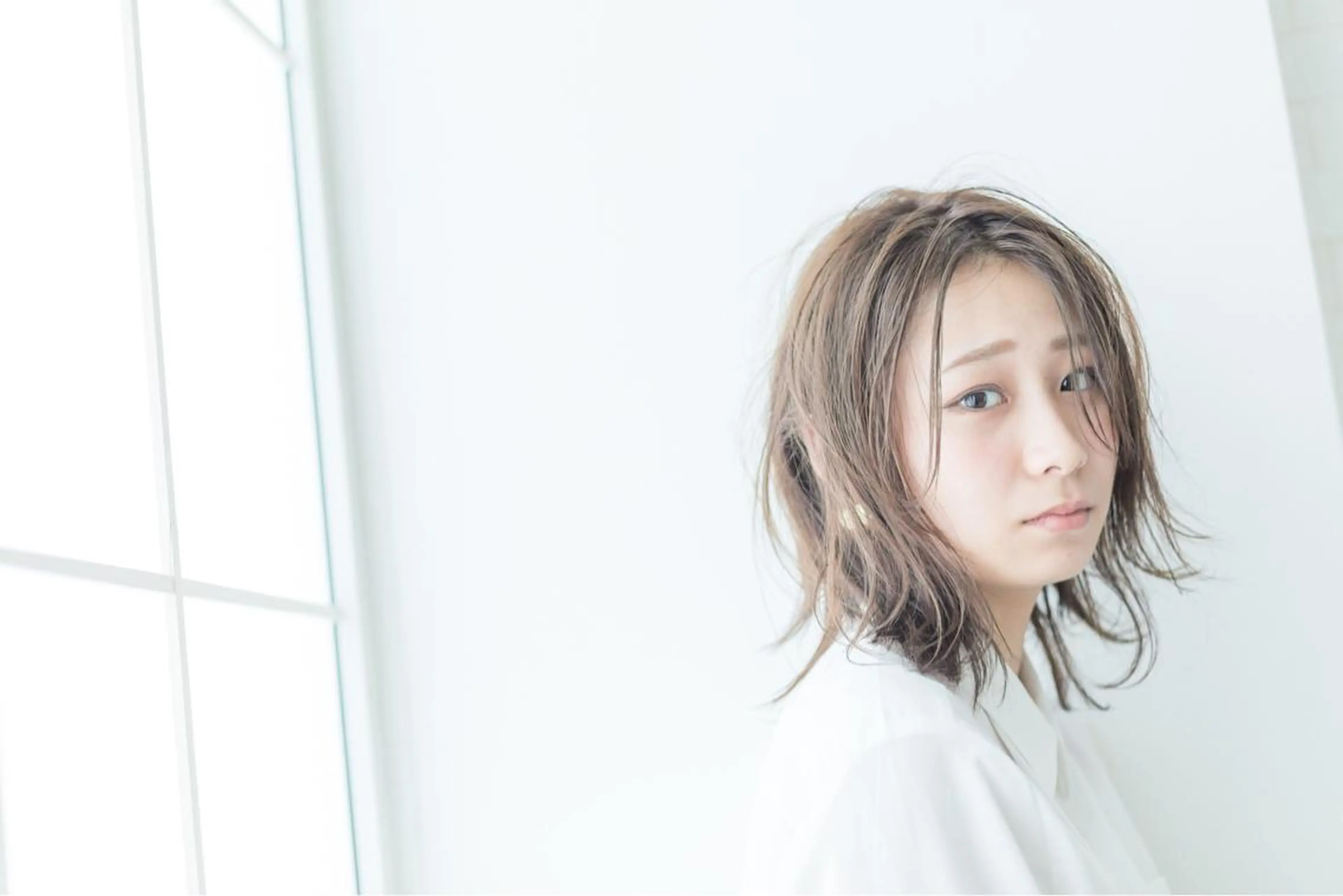 ミディアム カラー パーマ シールエクステ⭐️ オオミタクヤのヘアスタイル