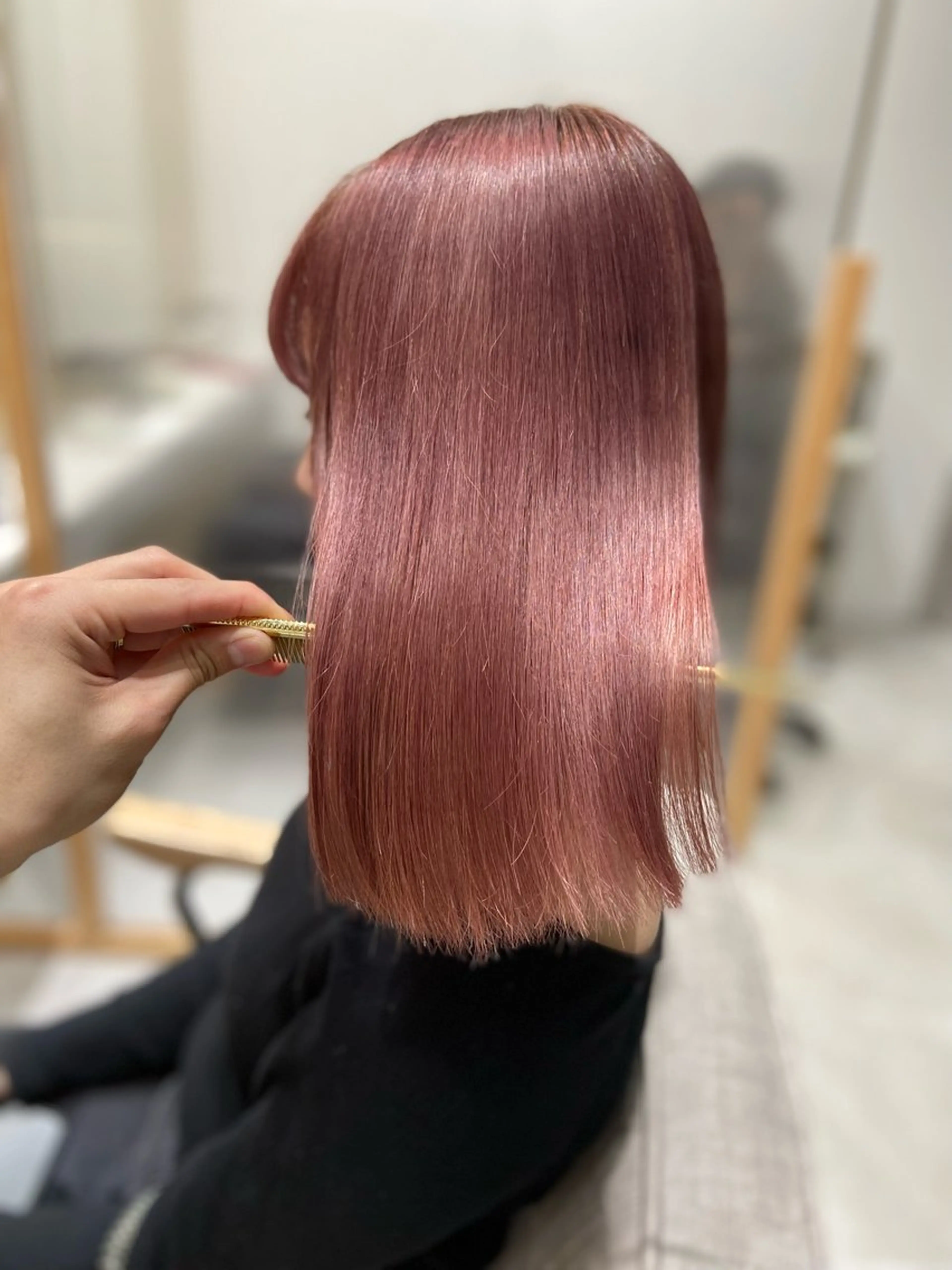 ミディアム ヘアカラー トリートメント 🦉静かに過ごしたい 方、個室席🦉タナカのヘアスタイル