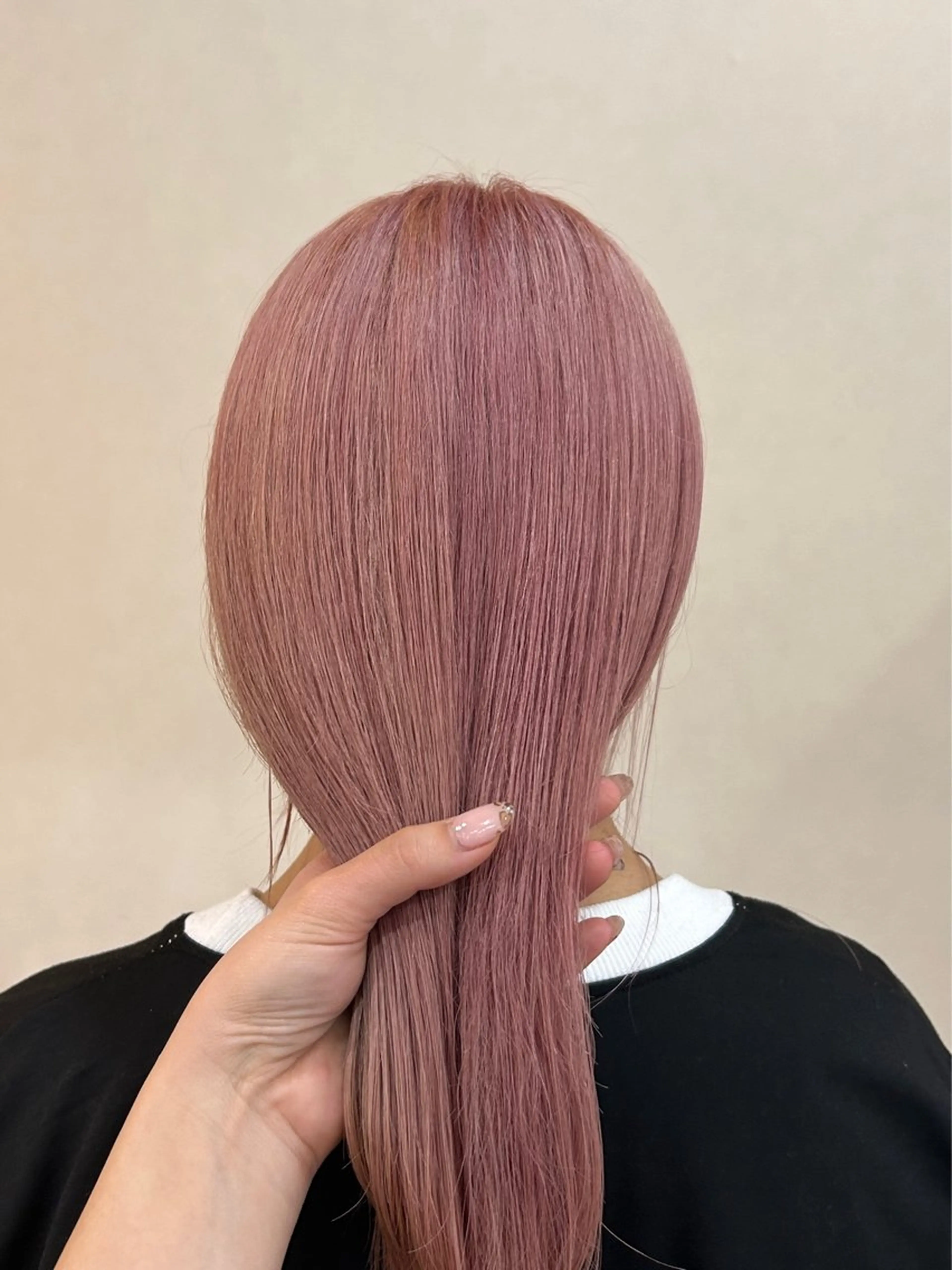 セミロング ヘアカラー トリートメント MIDORI🌙 透明感/ベージュのヘアスタイル