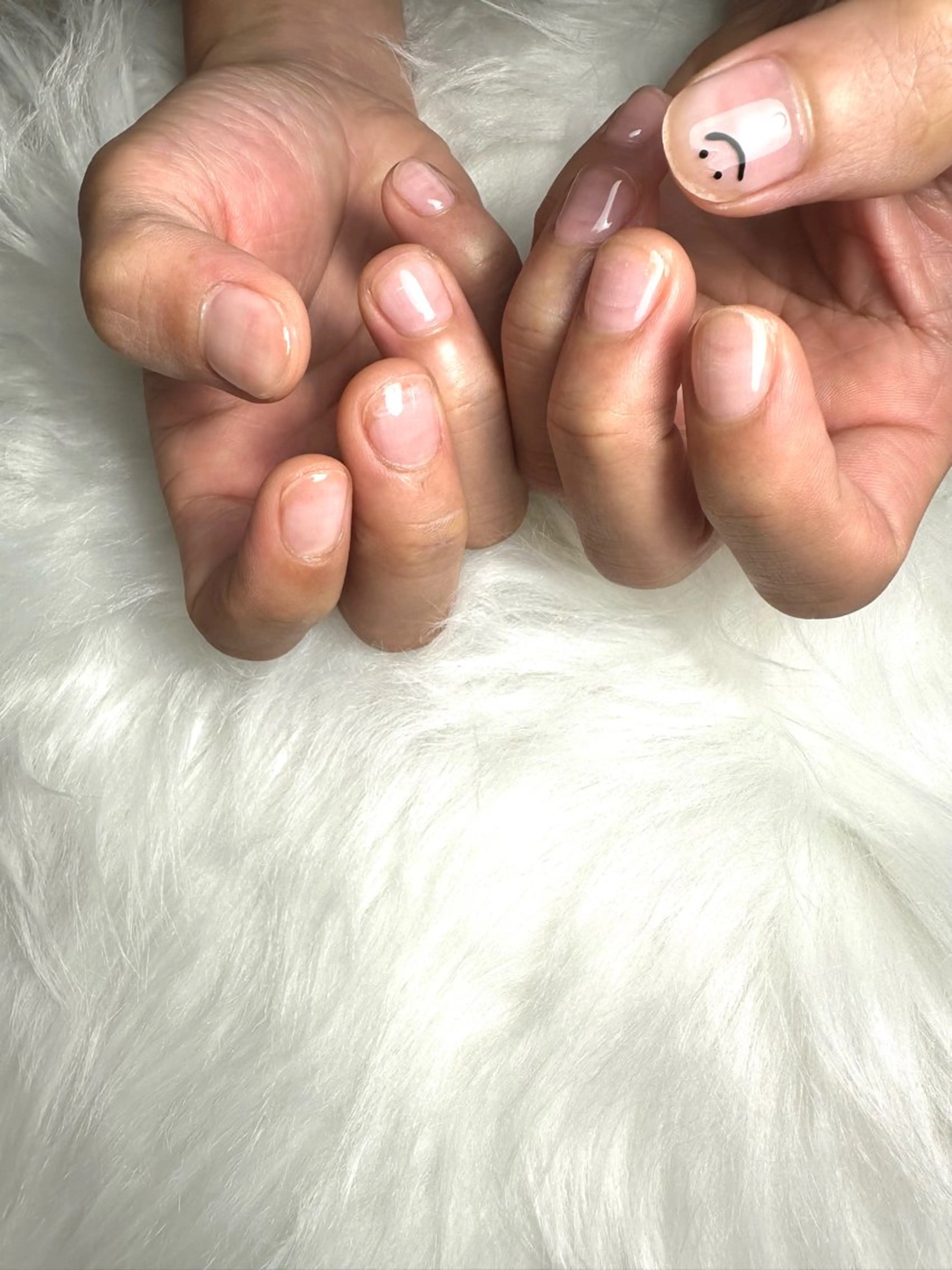 ネイル クリアネイル メンズネイル ハンドネイル MELLMODE所属・Nakano Kanaのネイルデザイン