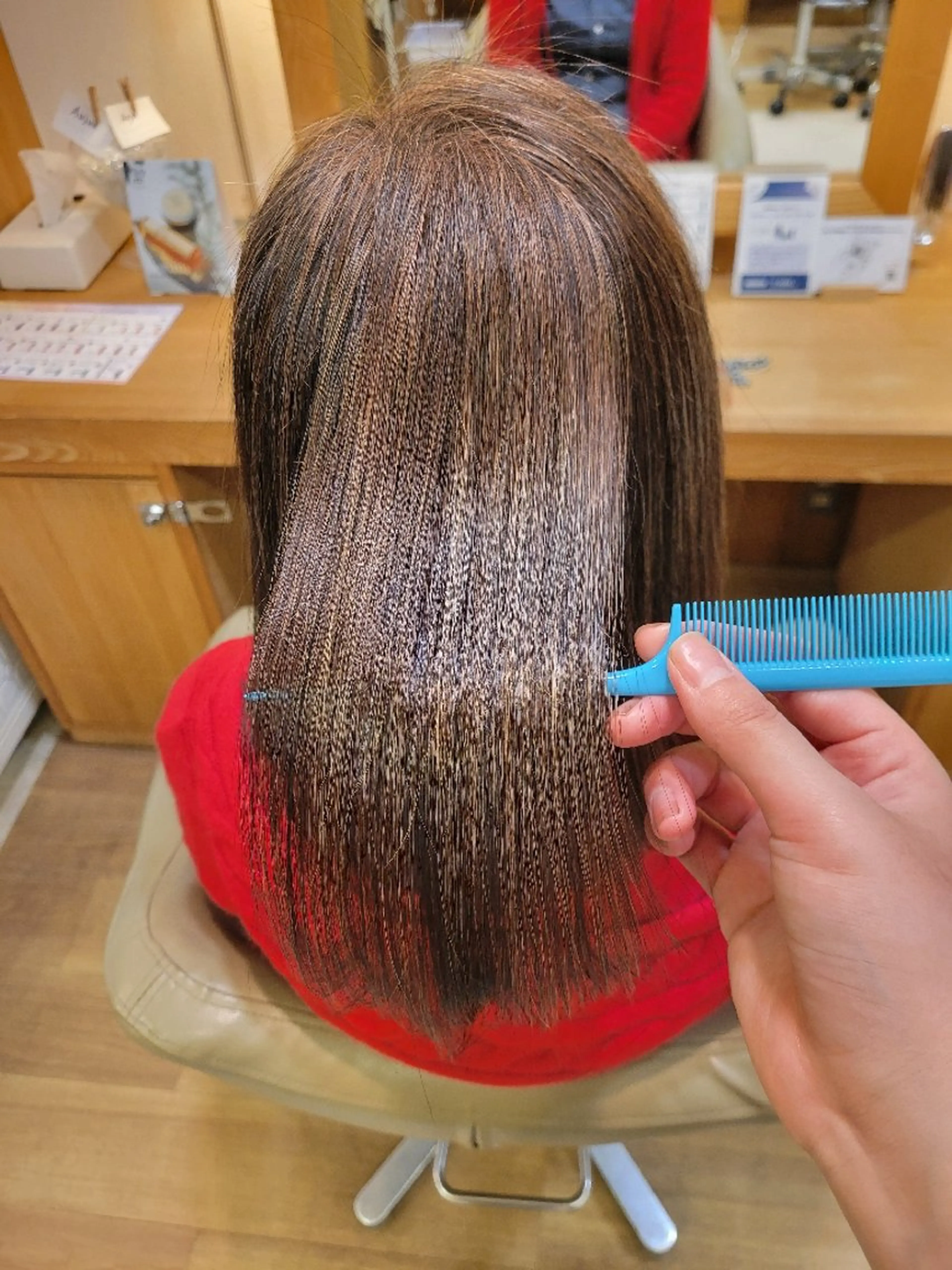 ミディアム 縮毛矯正 トリートメント UHair吉田 /美髮髪質改のヘアスタイル