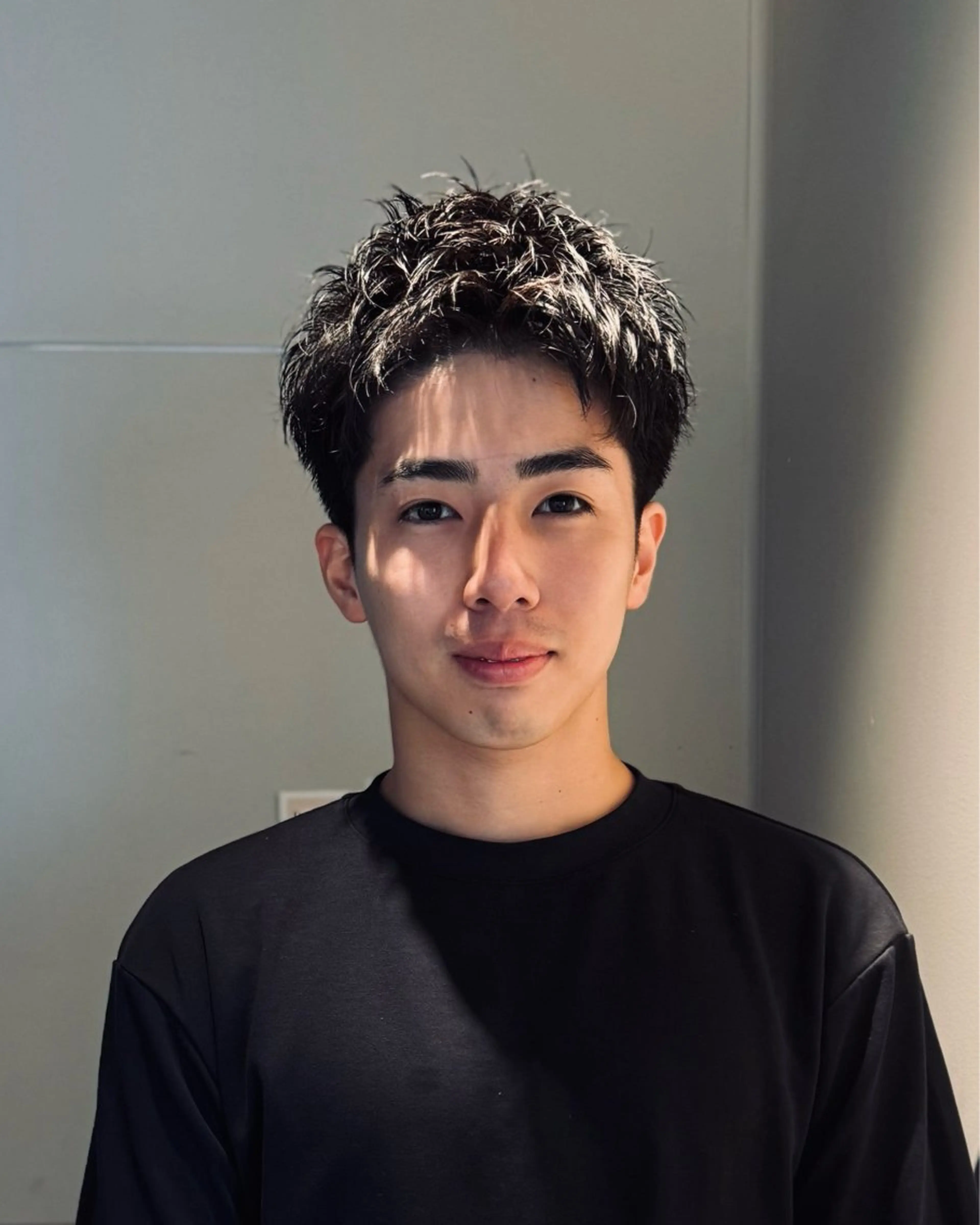 ショート パーマ メンズ メンズパーマ ショートヘア ニュアンスパーマ カット パーマ ニュアンスパーマ ピンパーマ 丸山のヘアスタイル