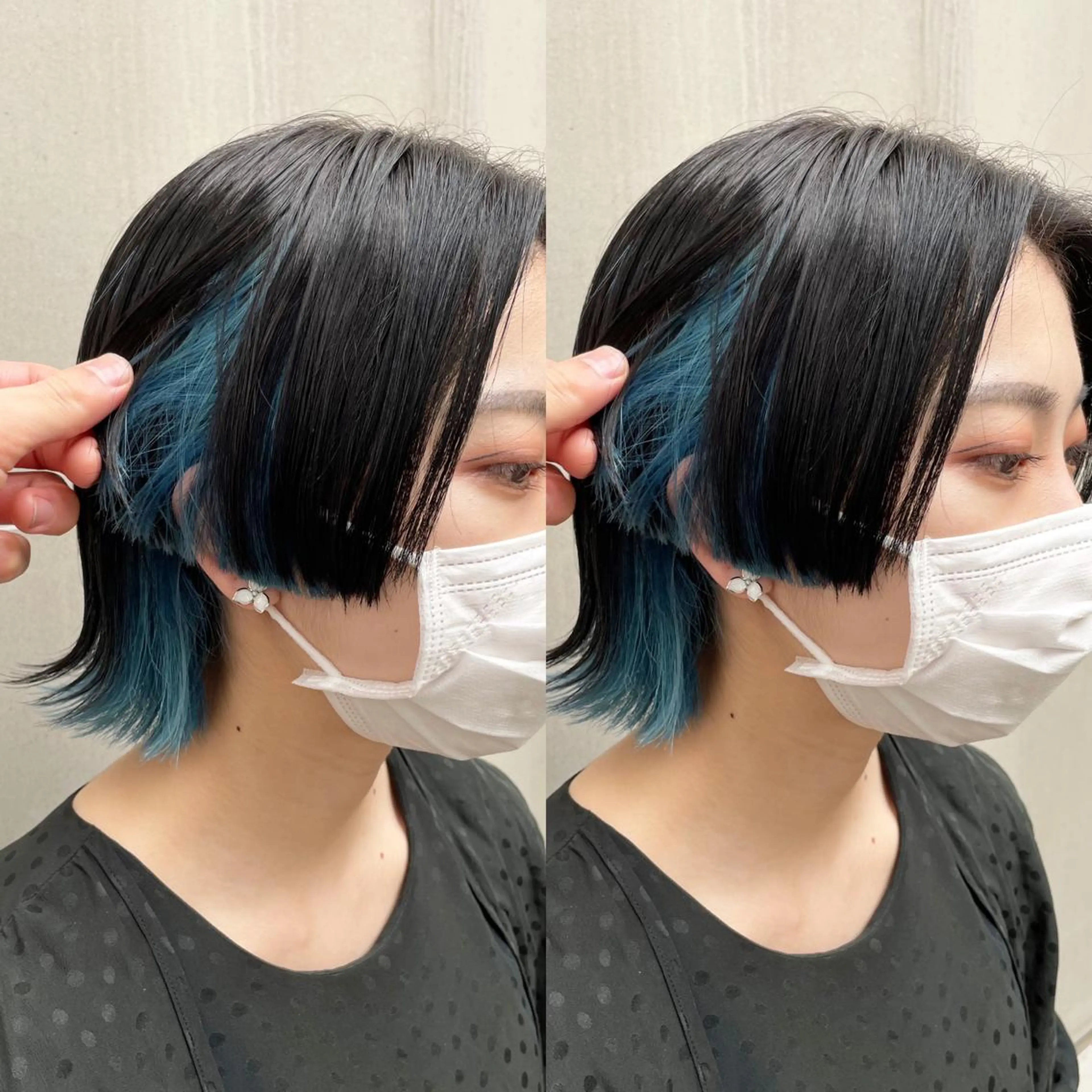 カラー ブルーカラー 大人上品な ハイライト🪄イワヤのヘアスタイル
