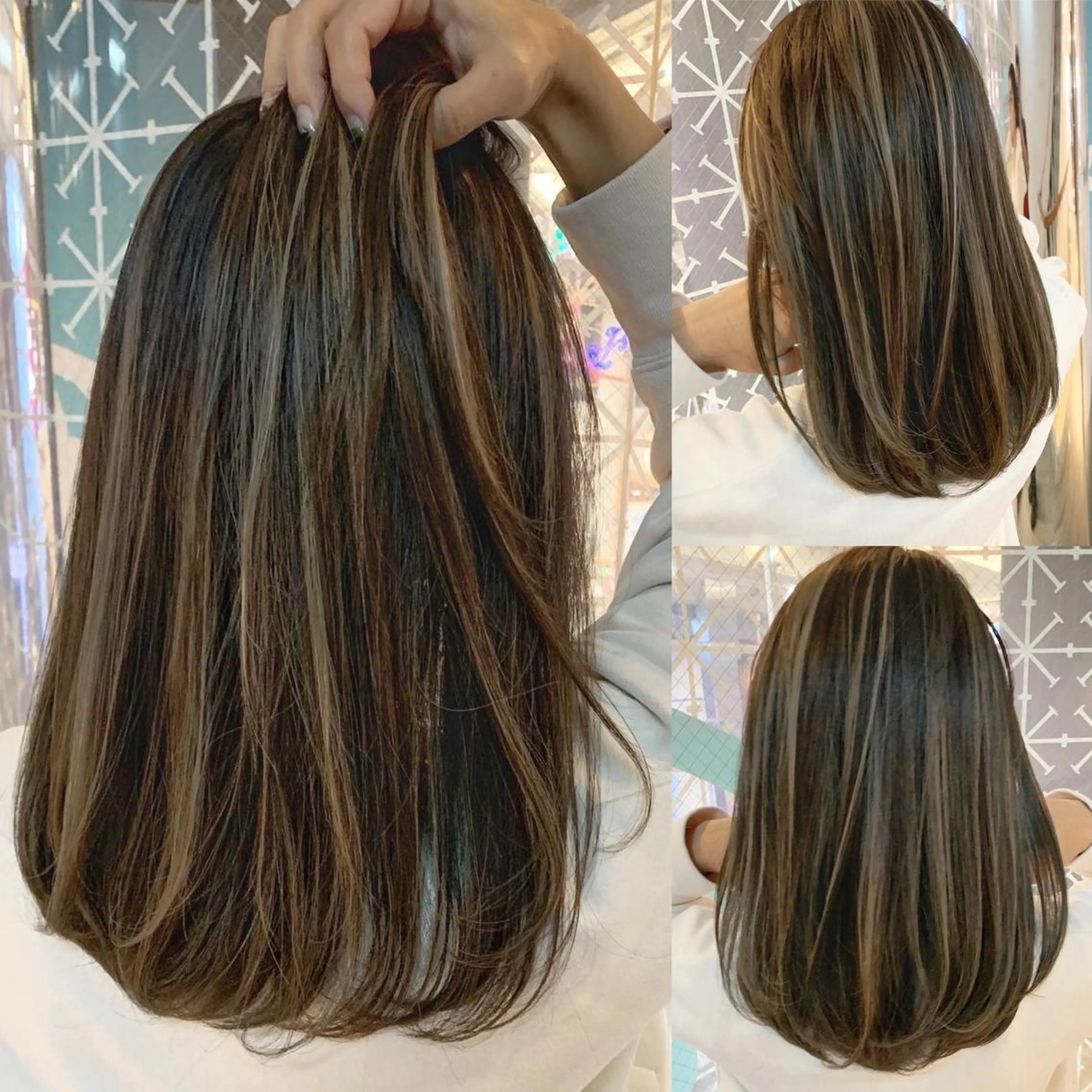 セミロング カラー ハイライトカラー ハイライト 髪質改善 トリートメント hair salon darts所属・髪質改善/美髪ケア ✨岡野右京のヘアスタイル