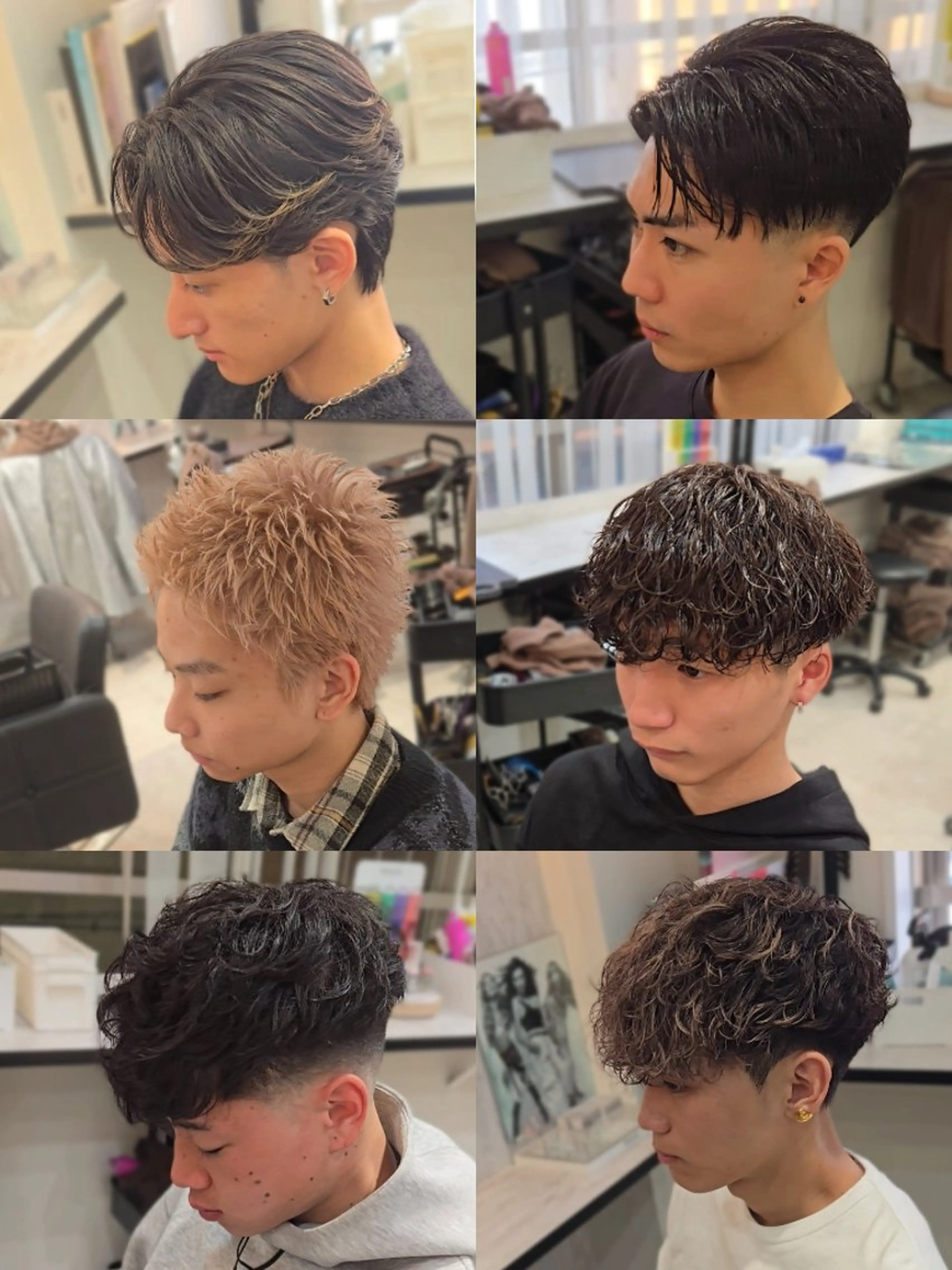 メンズ パーマ ミディアム ミディアムパーマ メンズパーマ カット パーマ ヘアセット Lapis 名古屋駅前店所属・LEN名古屋/パーマ メンズ特化美容師のヘアスタイル