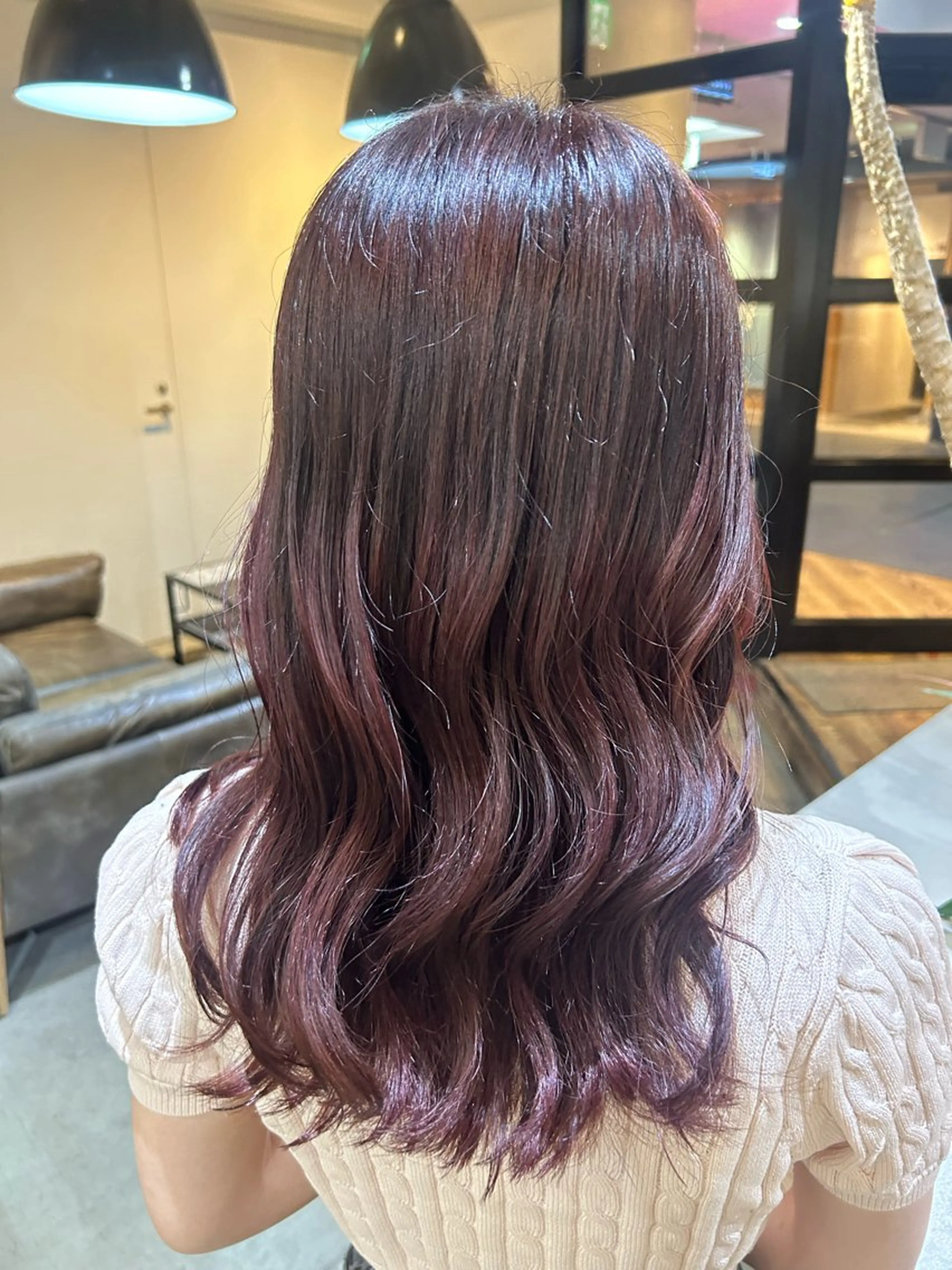 セミロング カット ヘアカラー トリートメント 艶髪/髪質改善 yukaのヘアスタイル