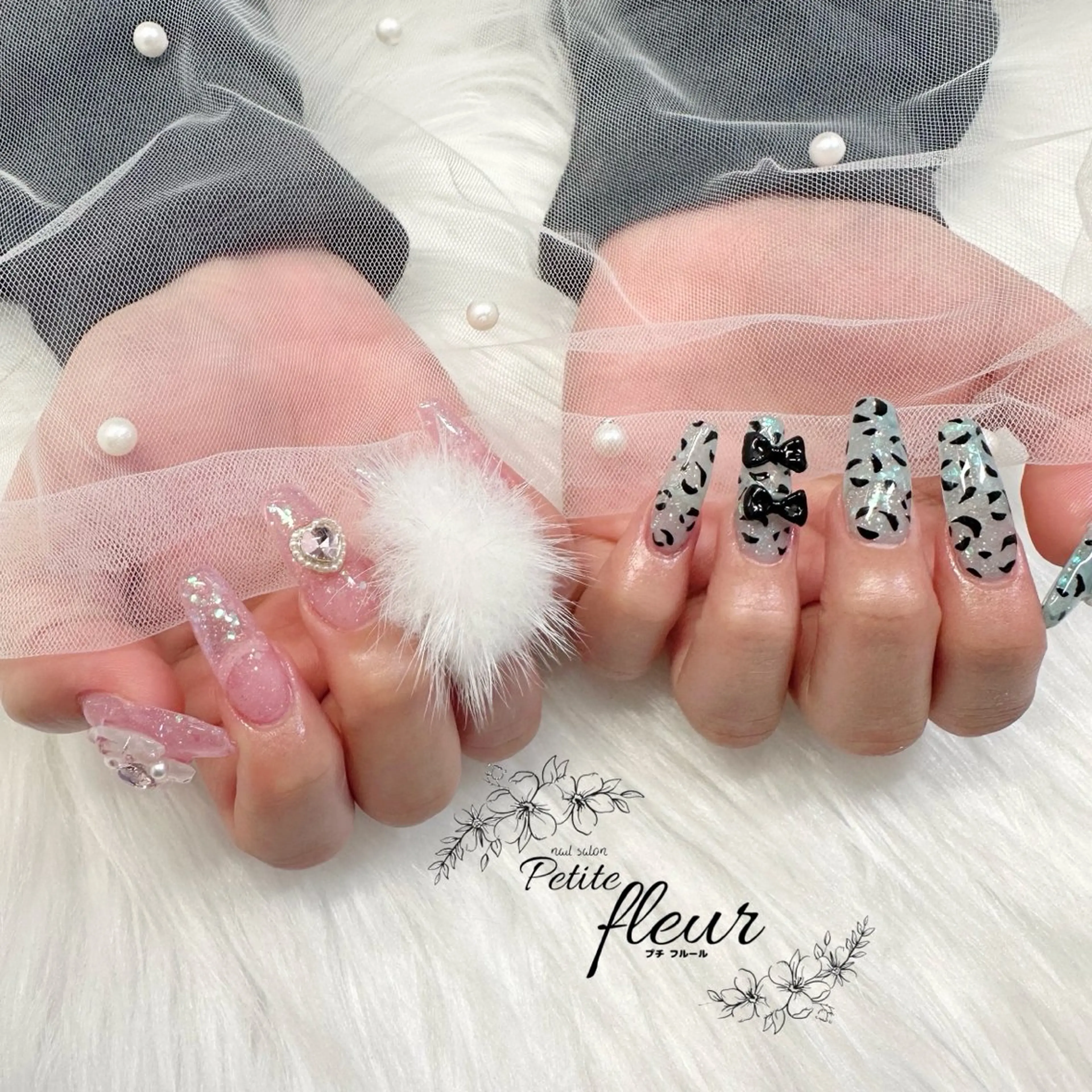 ネイル キラキラネイル 持ち込み ハンドネイル ❁⃘*。Petite fleur❁⃘*りさのネイルデザイン