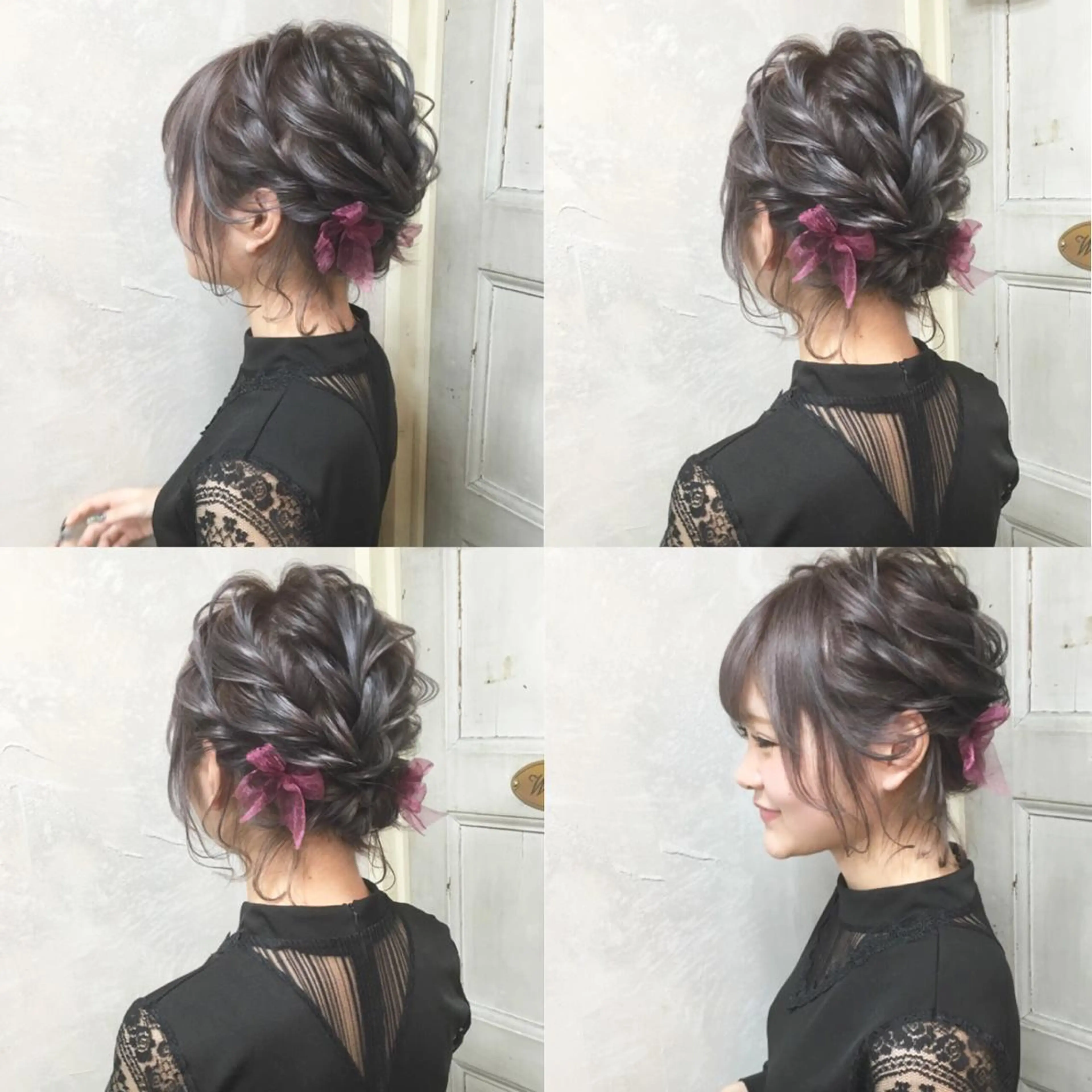 ショート カラー ヘアアレンジ ラベンダーカラー ラベンダーグレー ボブ autre所属・大久保 ひでなりのヘアスタイル