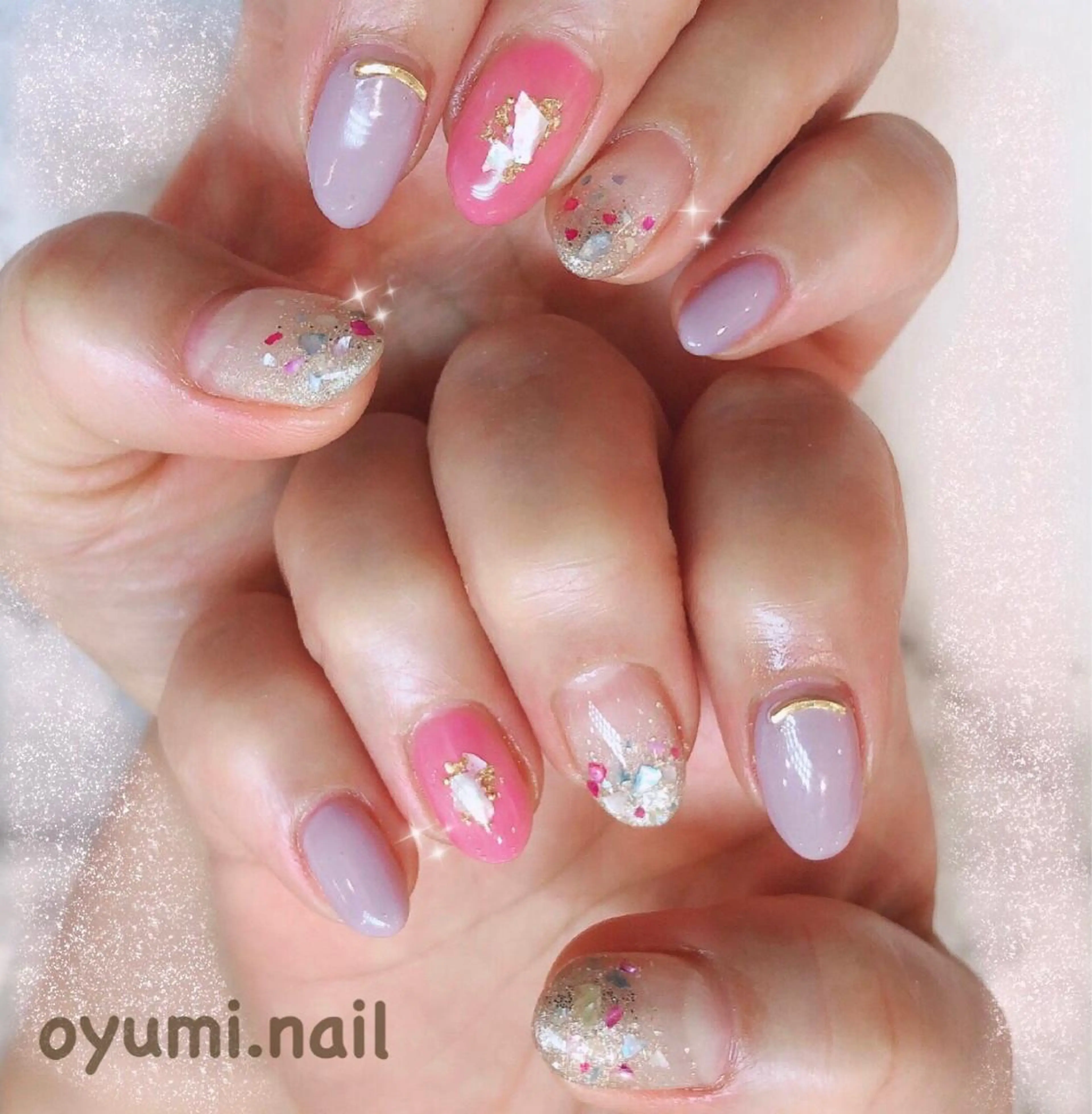 ネイル ジェルネイル グラデーション 持ち込み パラジェル ハンドネイル takanashi yumiのネイルデザイン