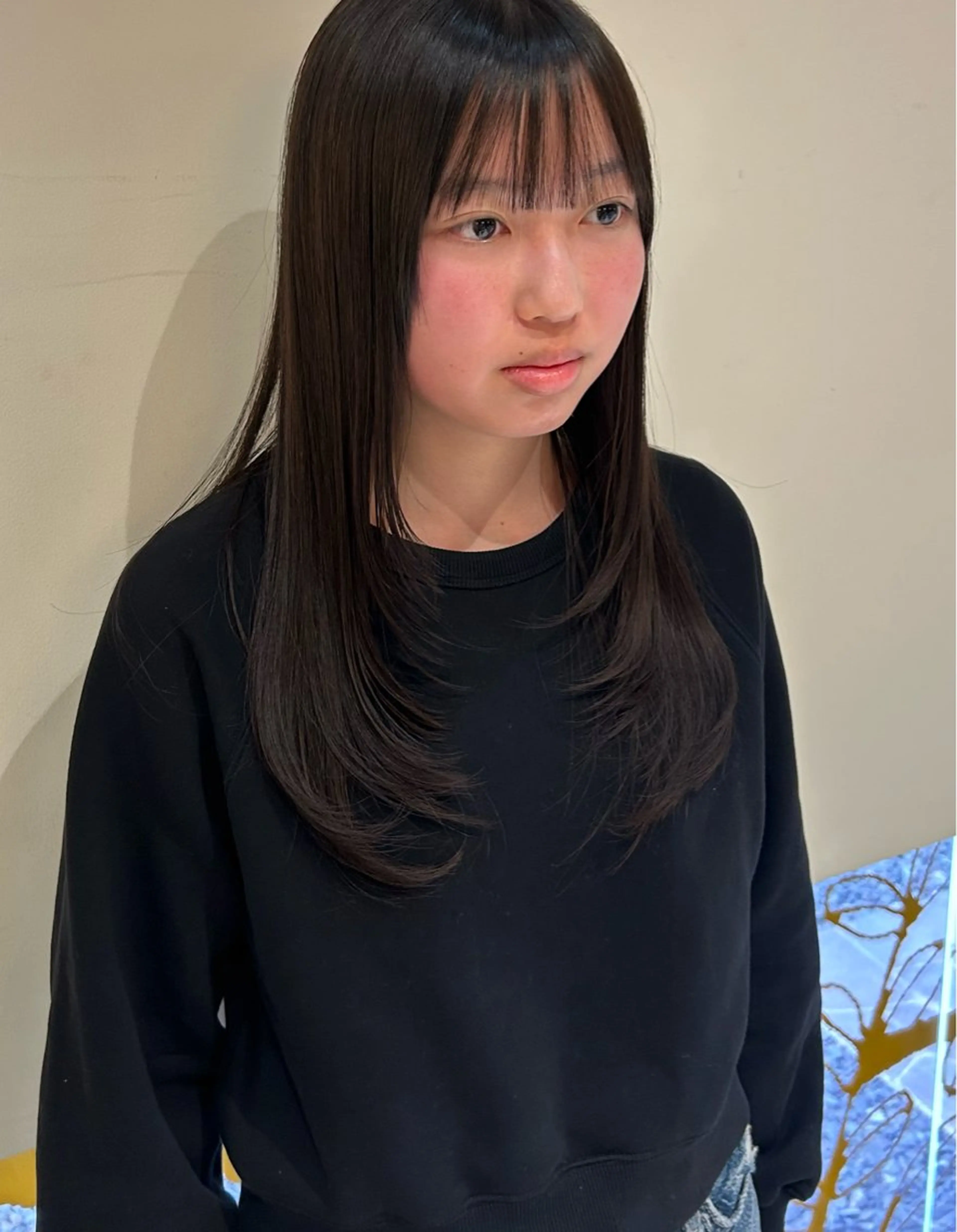 ロング ロングレイヤー レイヤーカット ロング カット 村松 麻菜のヘアスタイル