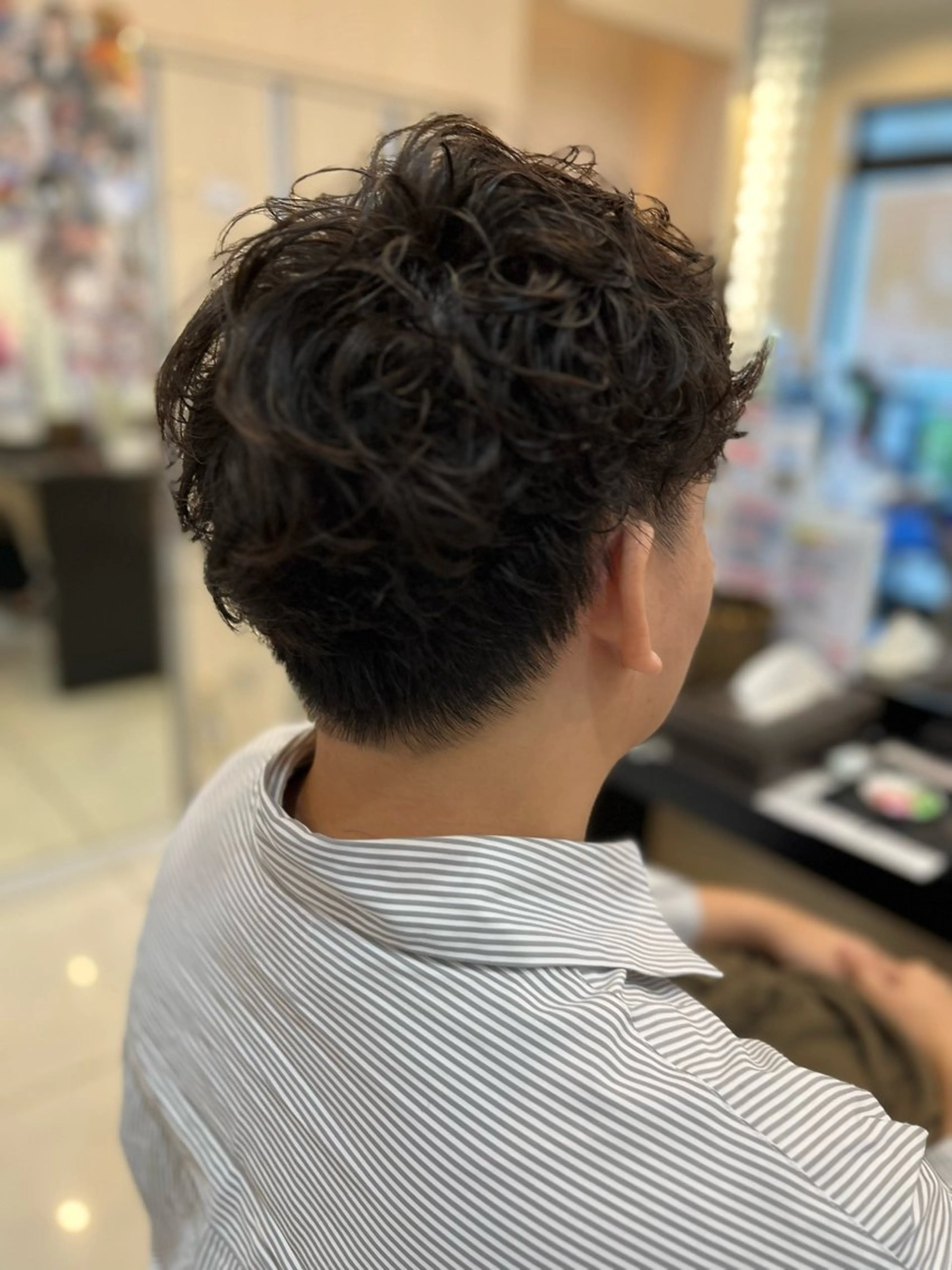 ショート パーマ メンズ カット パーマ トータルビューティー K:R鶴川のヘアスタイル