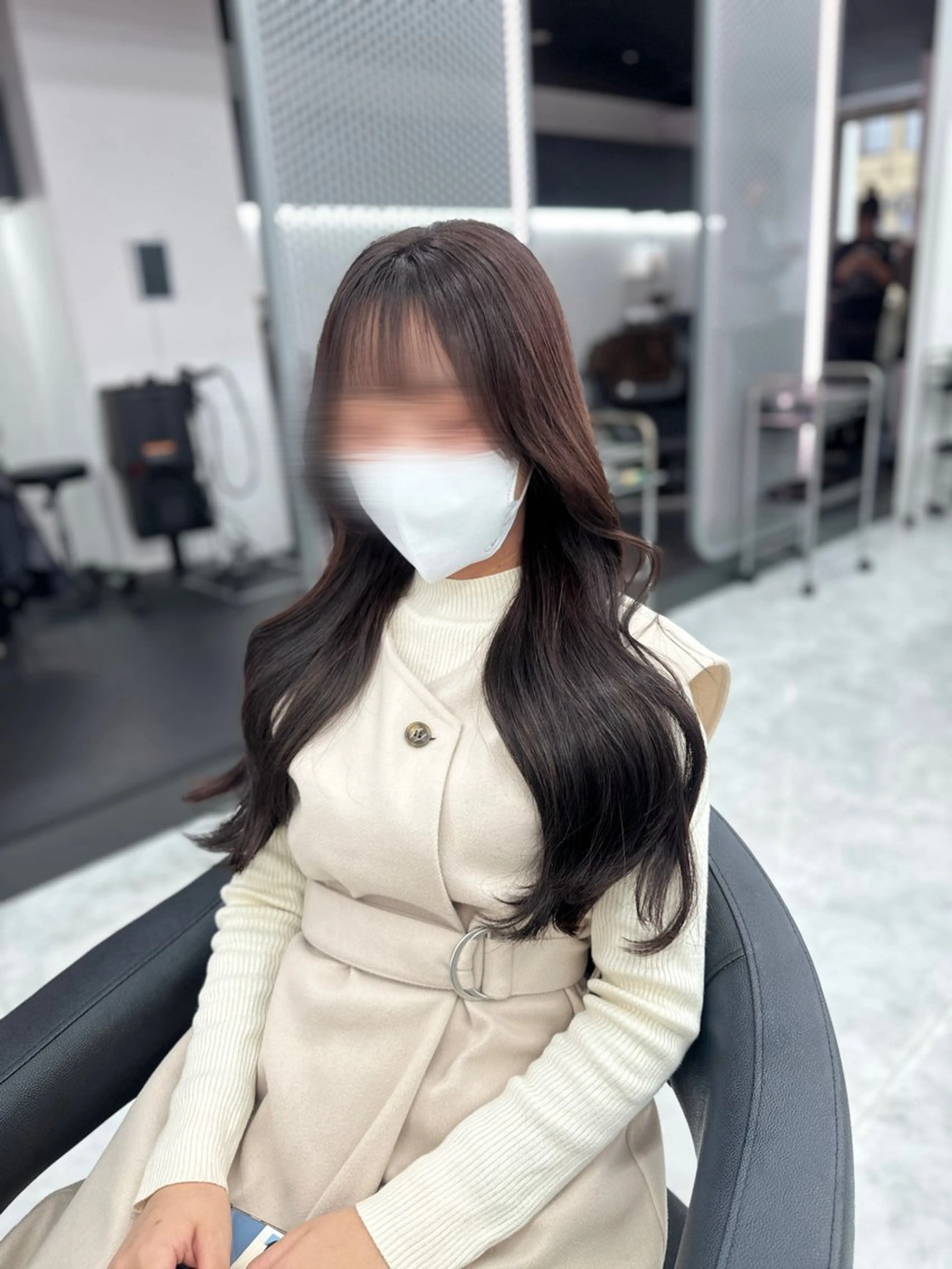 ロング カラー パーマ ヘアアレンジ メンズ キッズ ♥️韓国ヘア レイヤー♥️ゆりのヘアスタイル