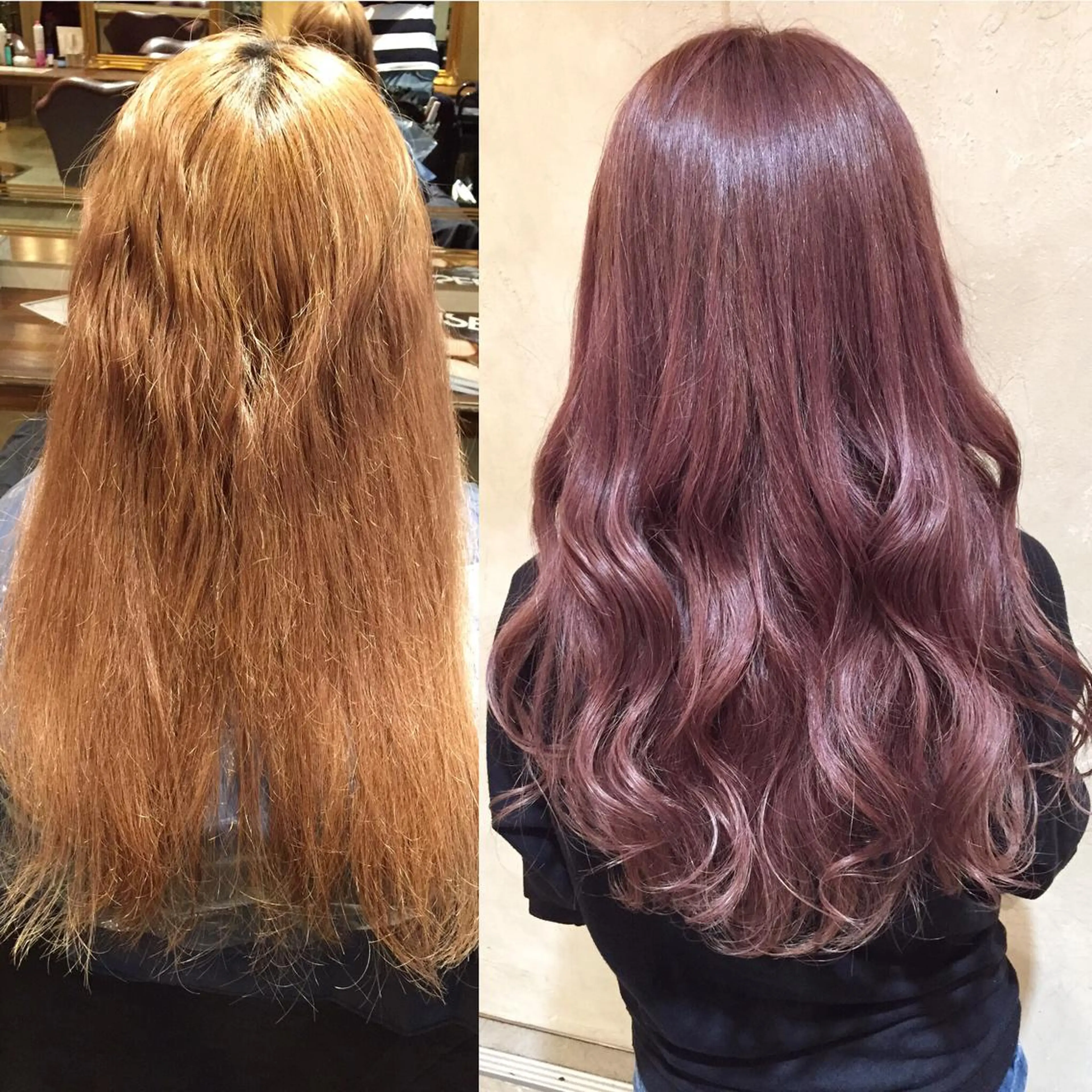 セミロング カラー ベージュカラー 透明感カラー ピンクカラー ピンクベージュ Salon de MiLK所属・露木 啓介のヘアスタイル