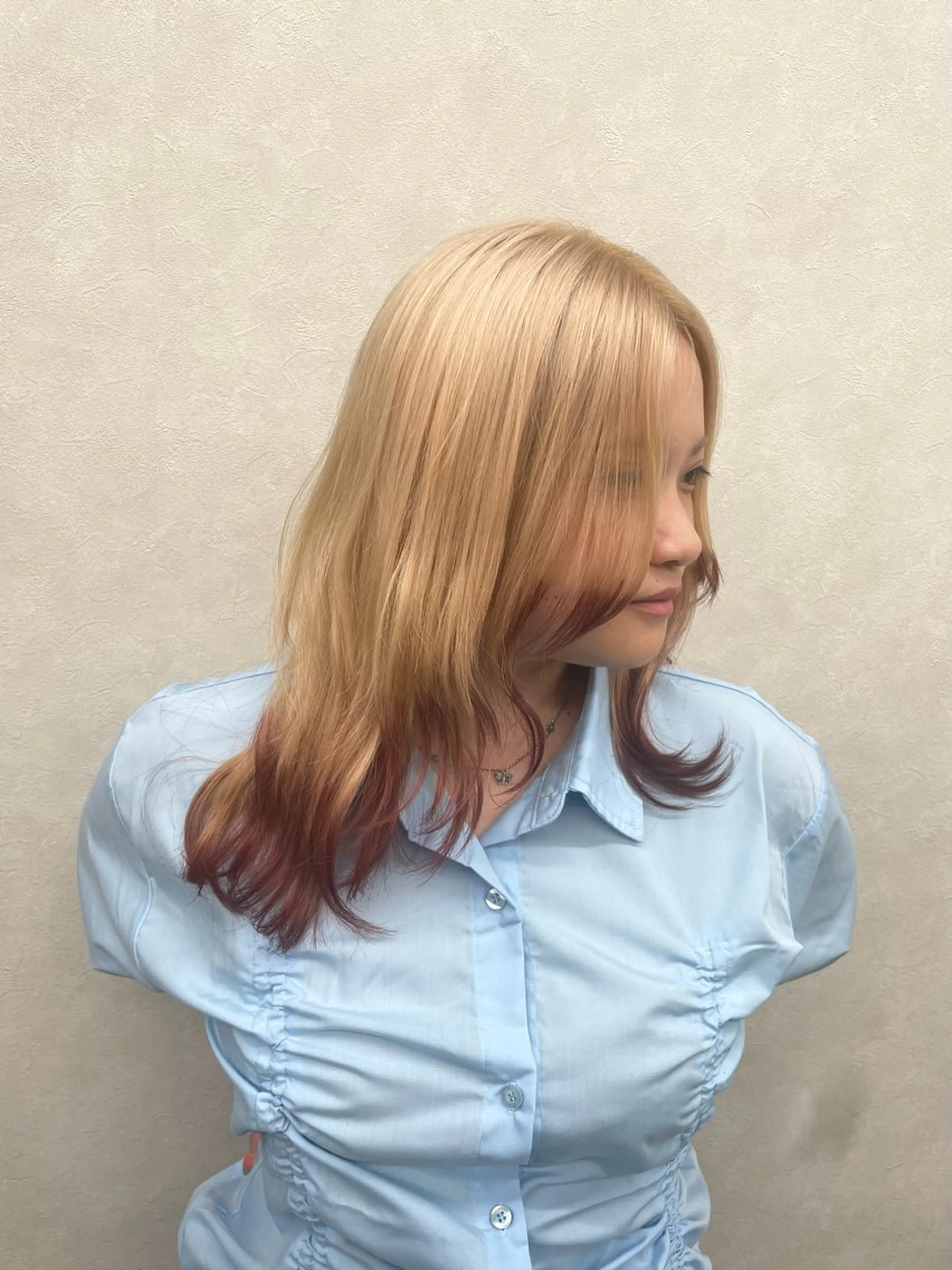 ミディアム ヘアカラー カラーリスト Maiのヘアスタイル