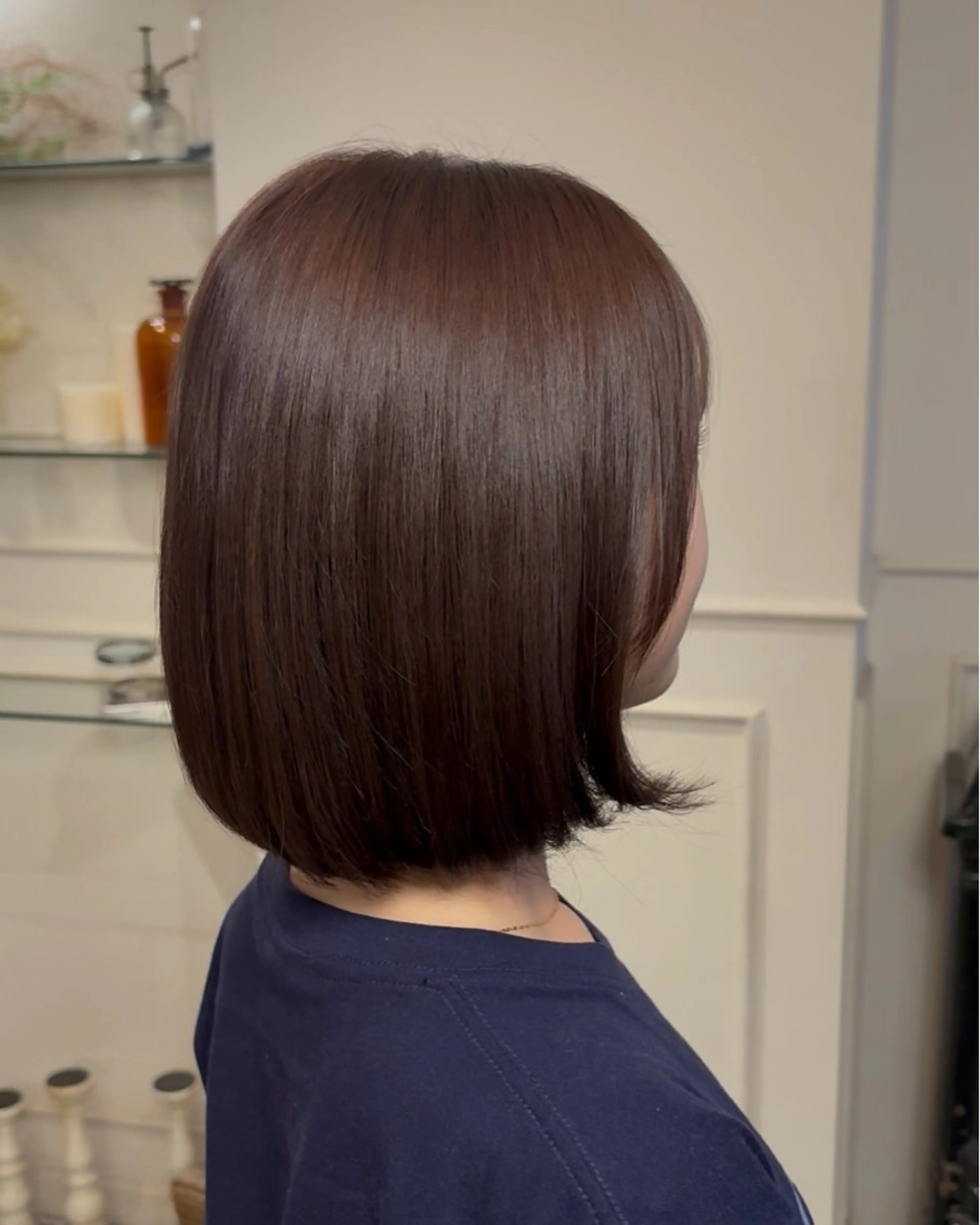 ミディアム カラー ブラウンカラー モカブラウン ヘアカラー ROVER所属・Konomura Neneのヘアスタイル