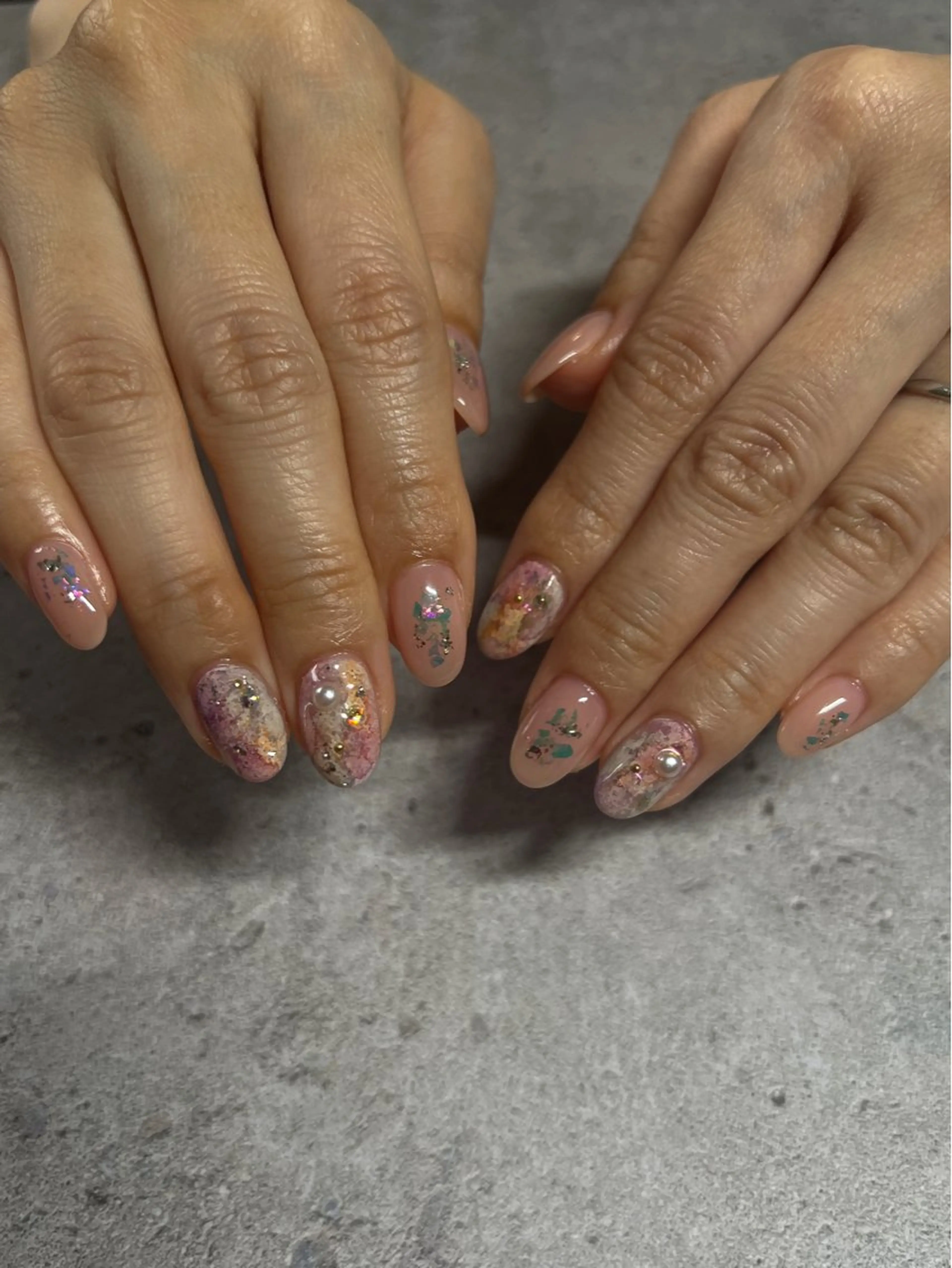 ネイル ハンドネイル ハンドケア Ri.nail オクマトモカのネイルデザイン