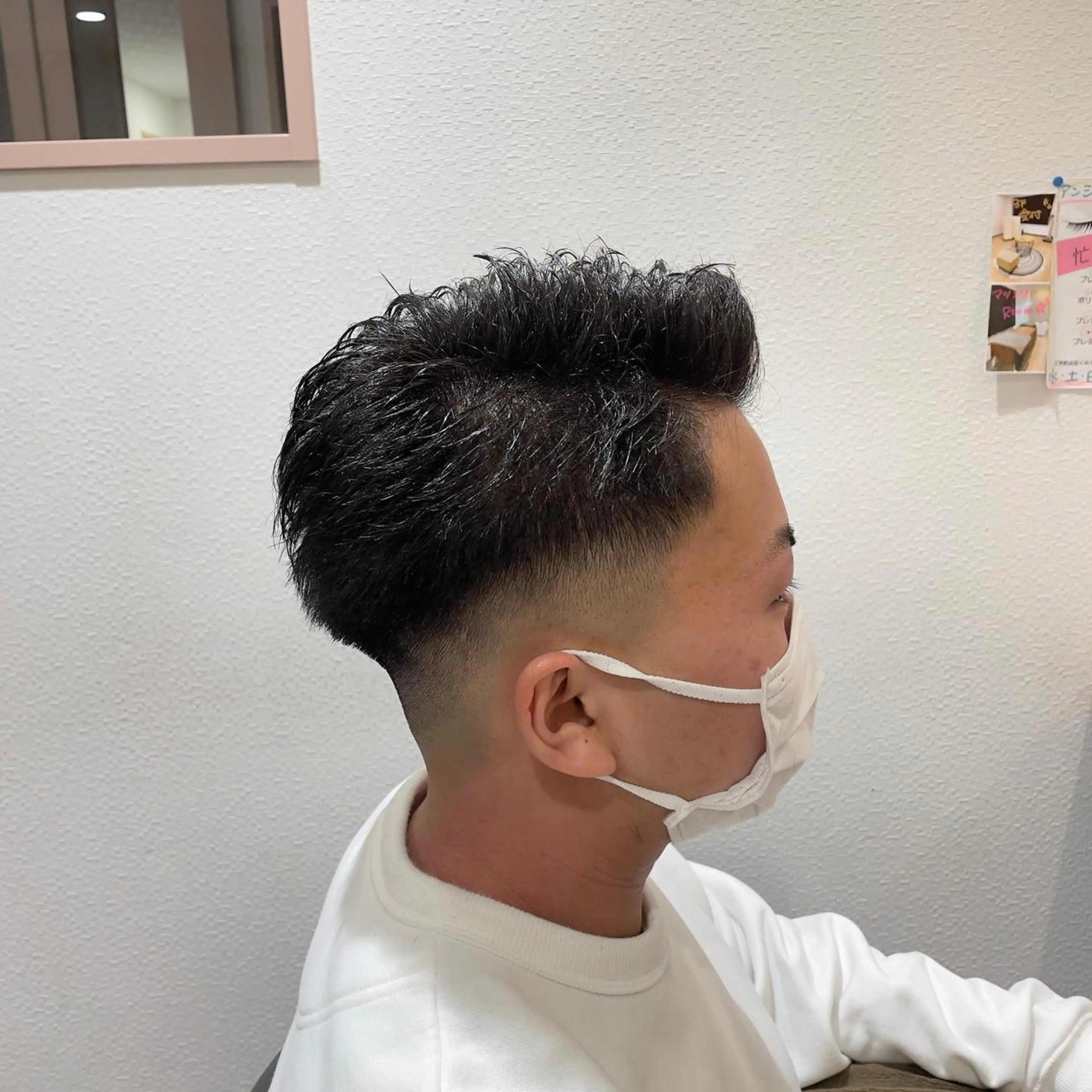 ショート メンズ フェードカット スキンフェード カット Wataru 外国人風カラー💎のヘアスタイル
