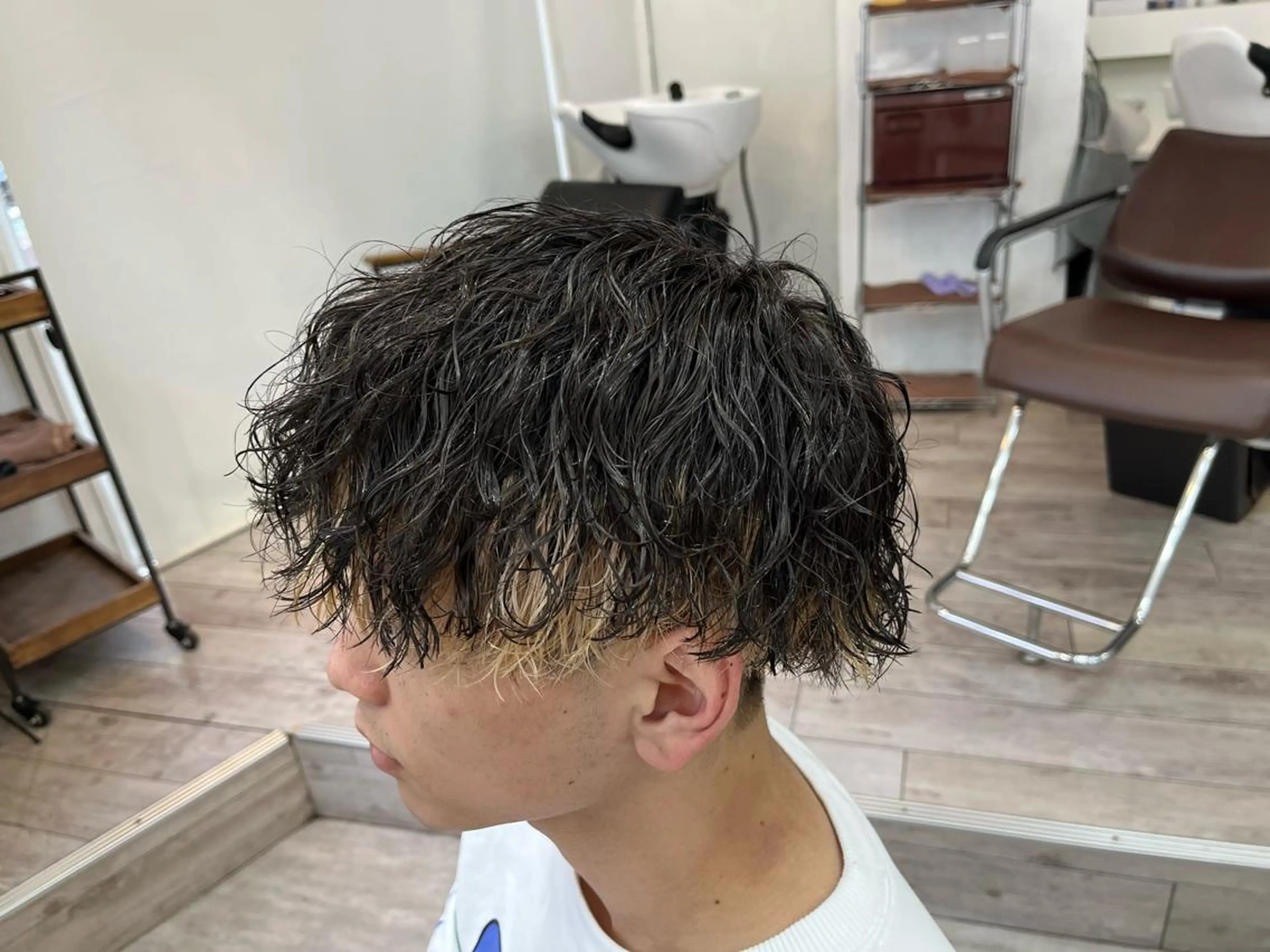 パーマ メンズ カット パーマ トリートメント ヘアセット メンズショート美容師 💈高橋和真💈のヘアスタイル
