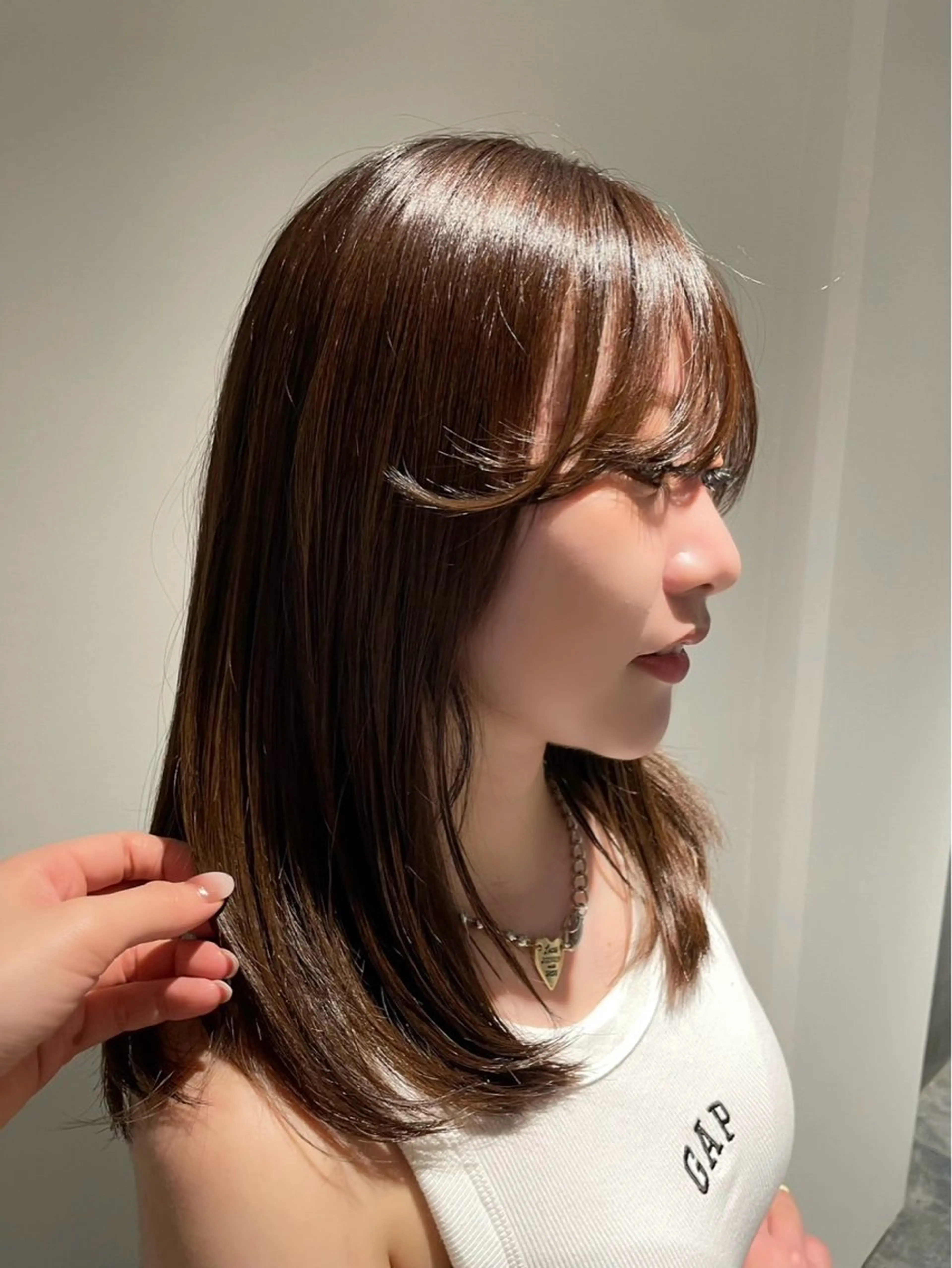 ミディアム ヘアカラー 🫧ほのか /透明感カラー🫧のヘアスタイル