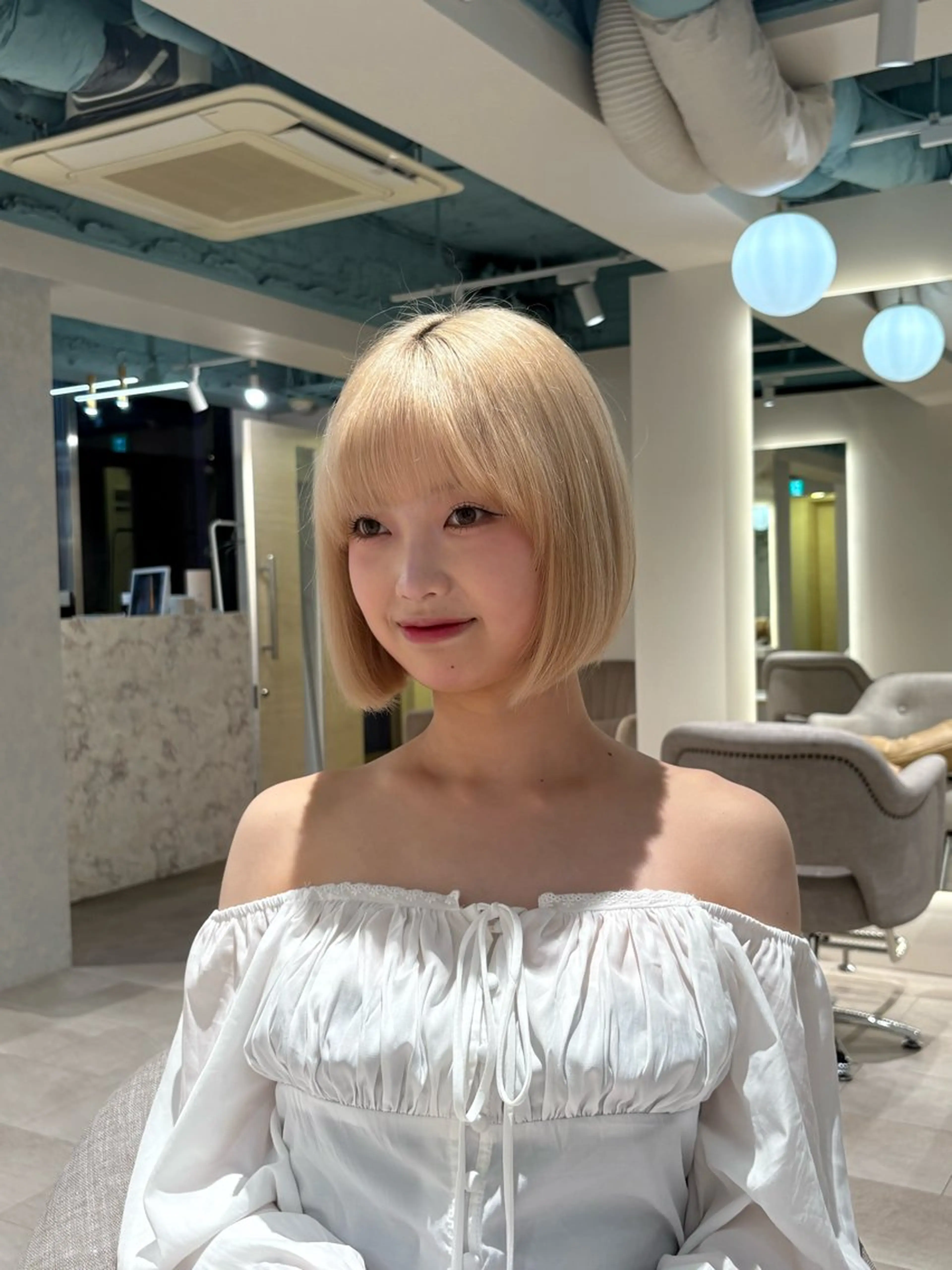 ショート ヘアカラー トリートメント 銀座🪄momo🪄 カラートリートメントのヘアスタイル
