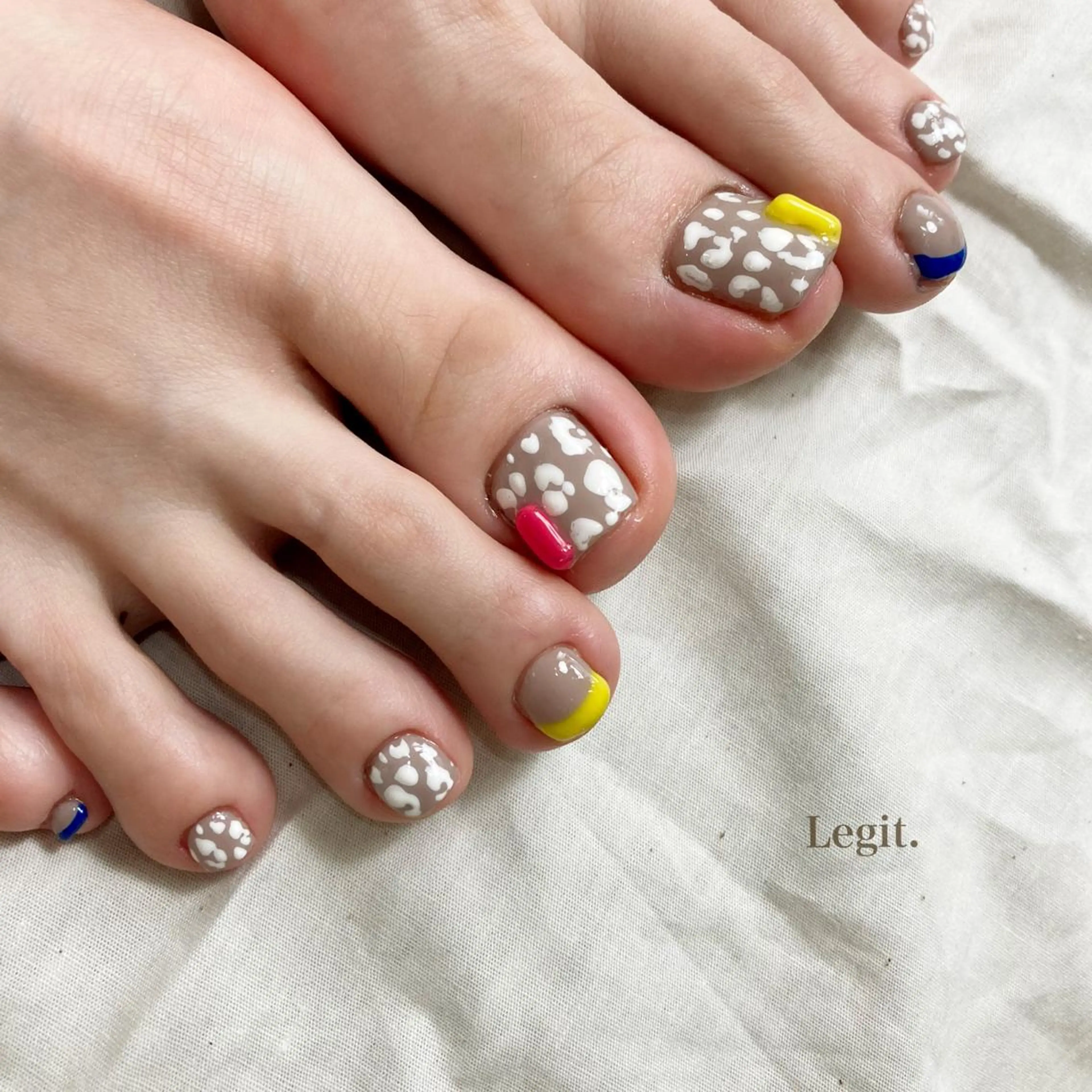 フットネイル:【オフあり】　持ち込みデザインの写真