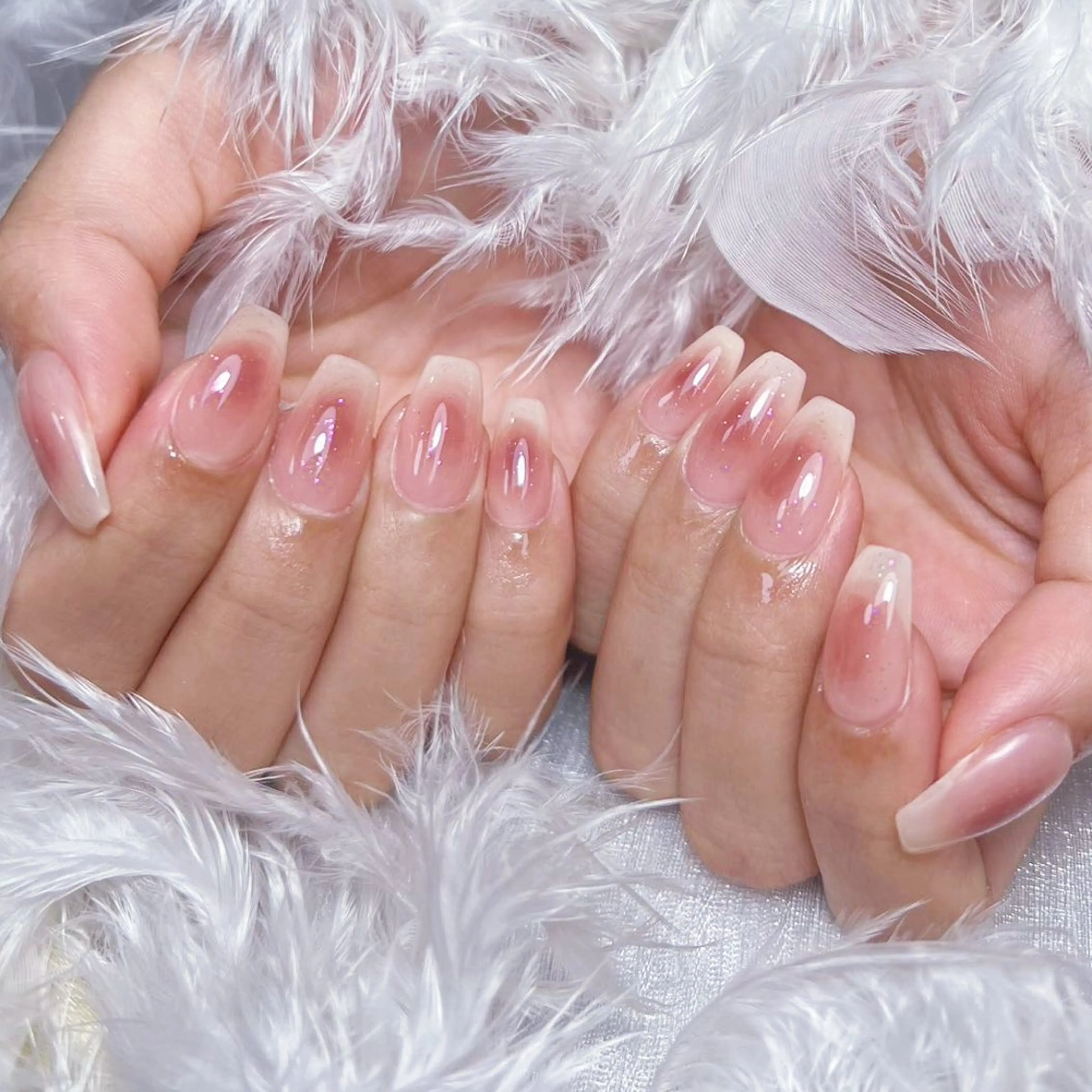 Hand💅🏻シンプルチークネイルの写真
