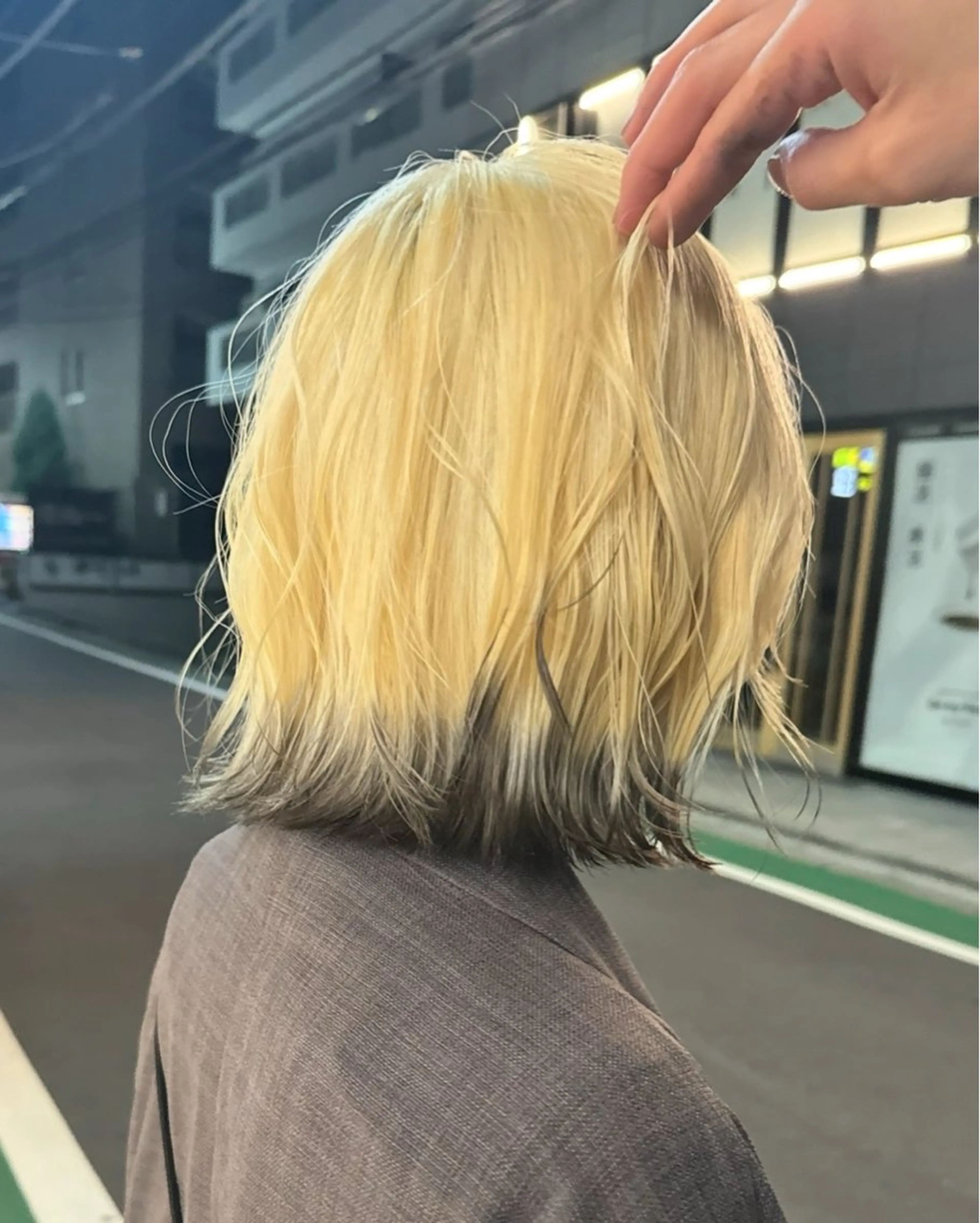 ミディアム カラー ヘアアレンジ ボブ 表参道パツッとボブ 美容師♡ゆいかのヘアスタイル