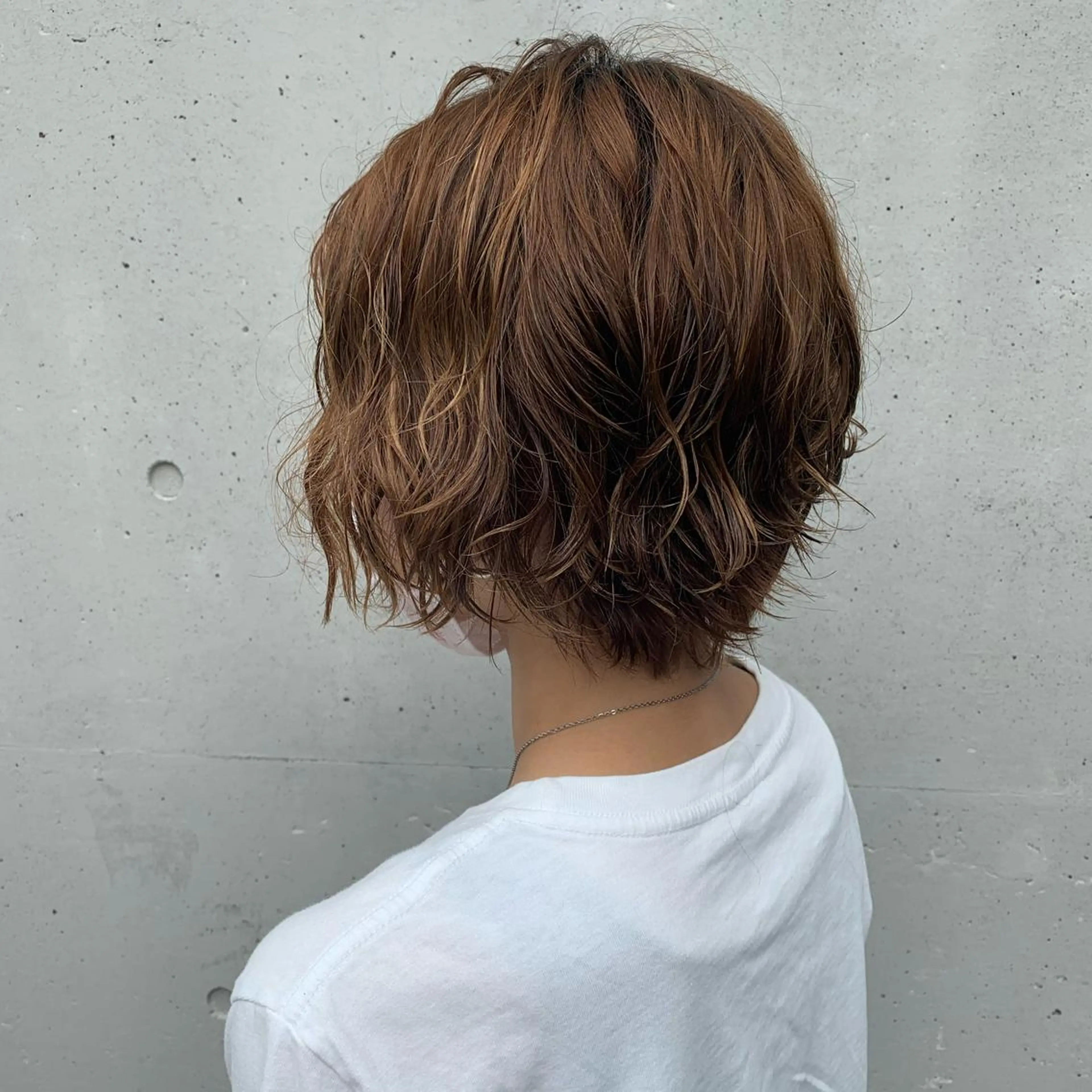 ショート パーマ 中津/柔らかカラー/ ナガオ　イズミのヘアスタイル