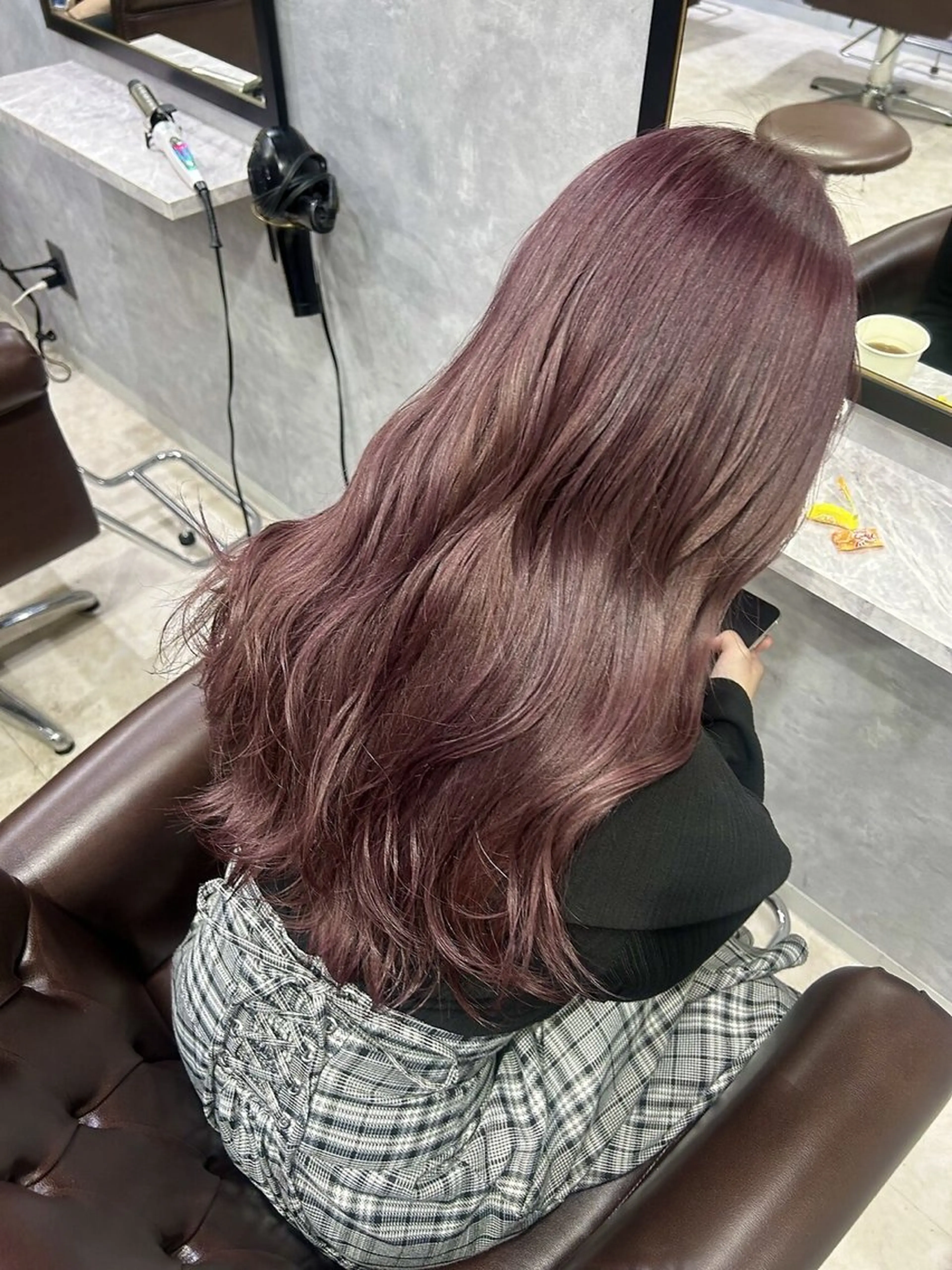 セミロング カラー ヘアカラー トリートメント 池袋/ダブルカラー GLADGE🩵のヘアスタイル