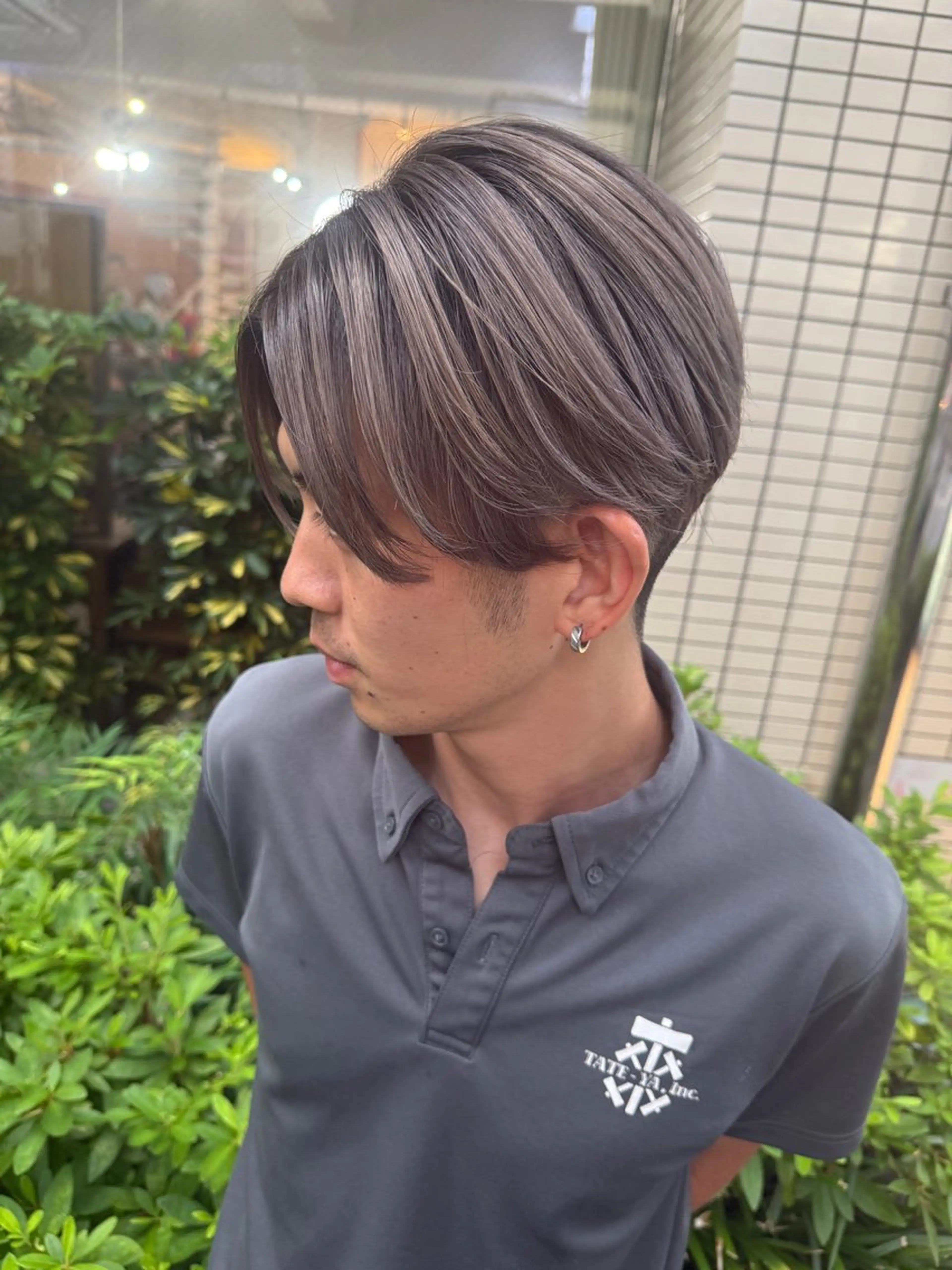 メンズ カット ヘアカラー momoka♡ ブリーチ/ハイトーンのヘアスタイル