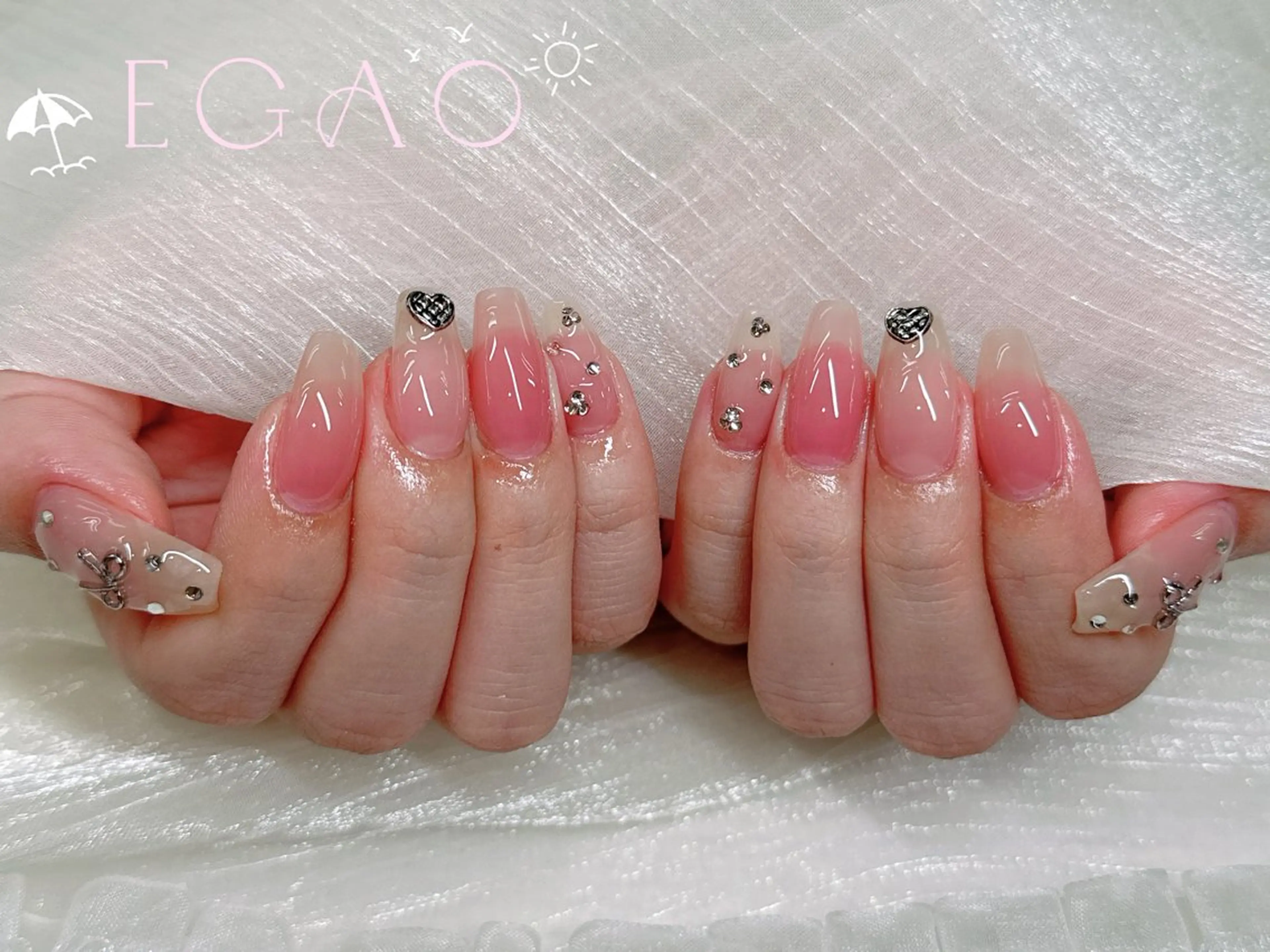 ネイル アートネイル フットネイル フレンチネイル ジェルネイル グラデーション ハンドネイル Egao Nail Salonのネイルデザイン
