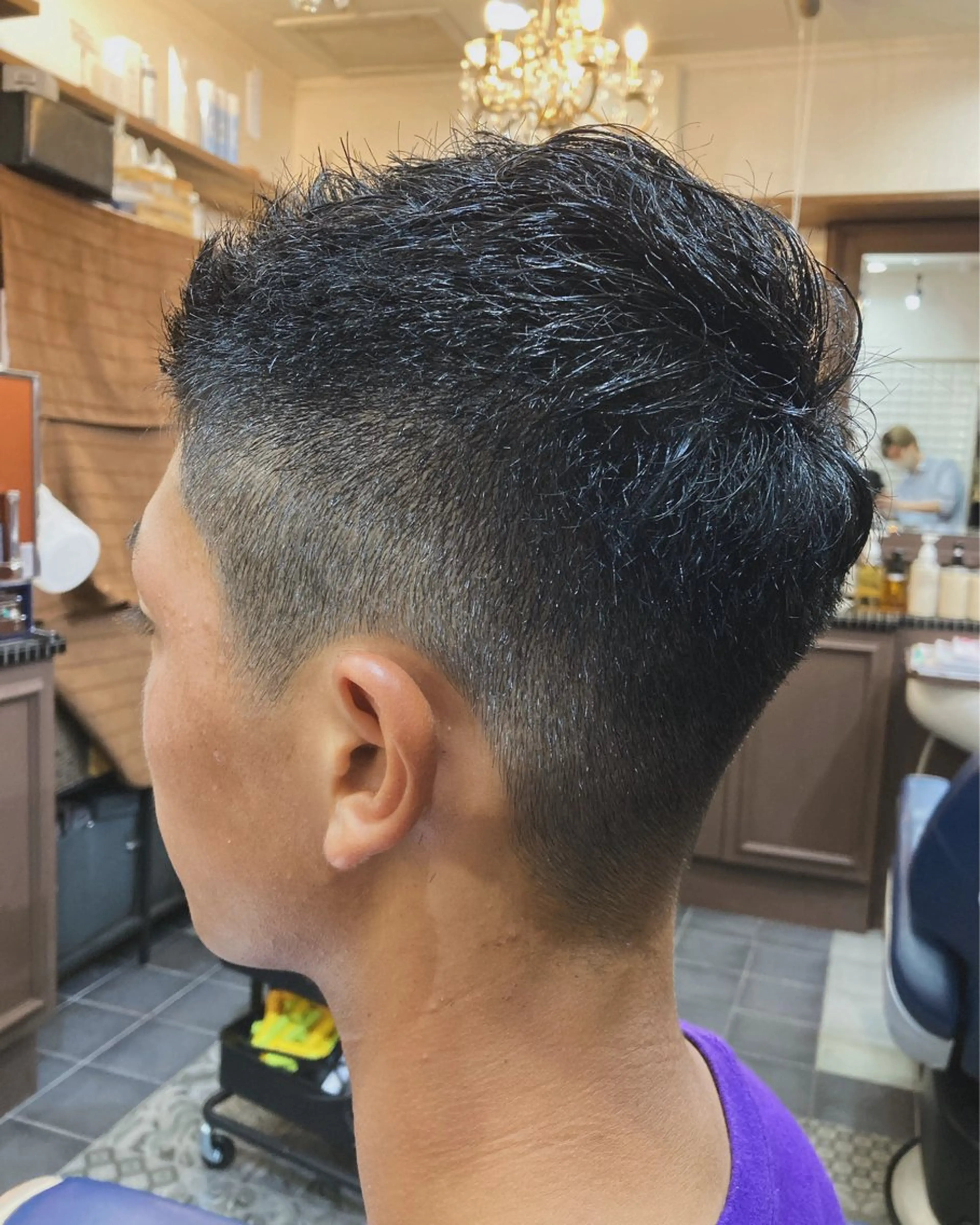 ショート メンズ 刈り上げ カット トリートメント ルピナス中田店長 山口大地のヘアスタイル