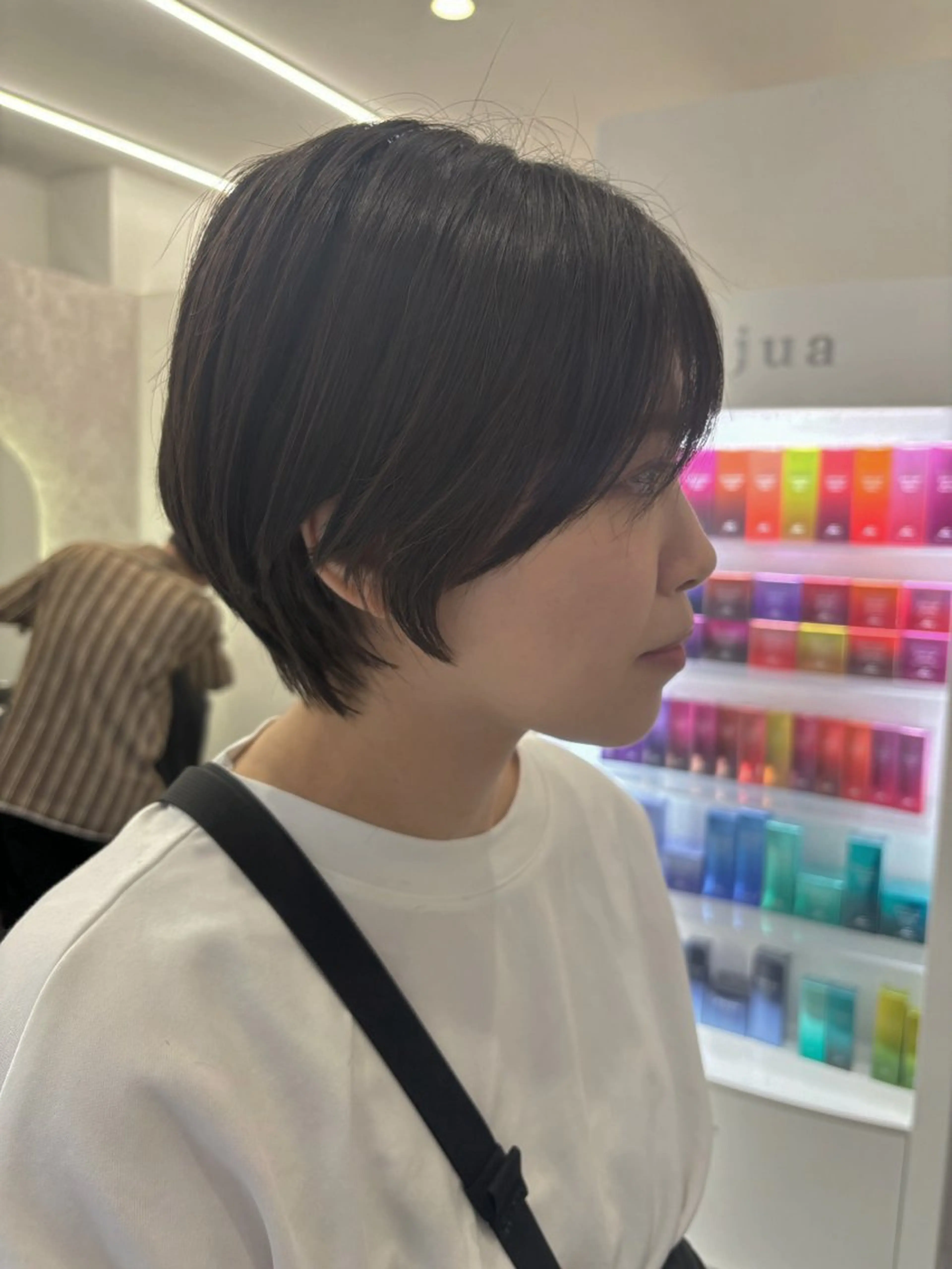 ショート ショートボブ ボブ ショートヘア 新村 華奈絵のヘアスタイル