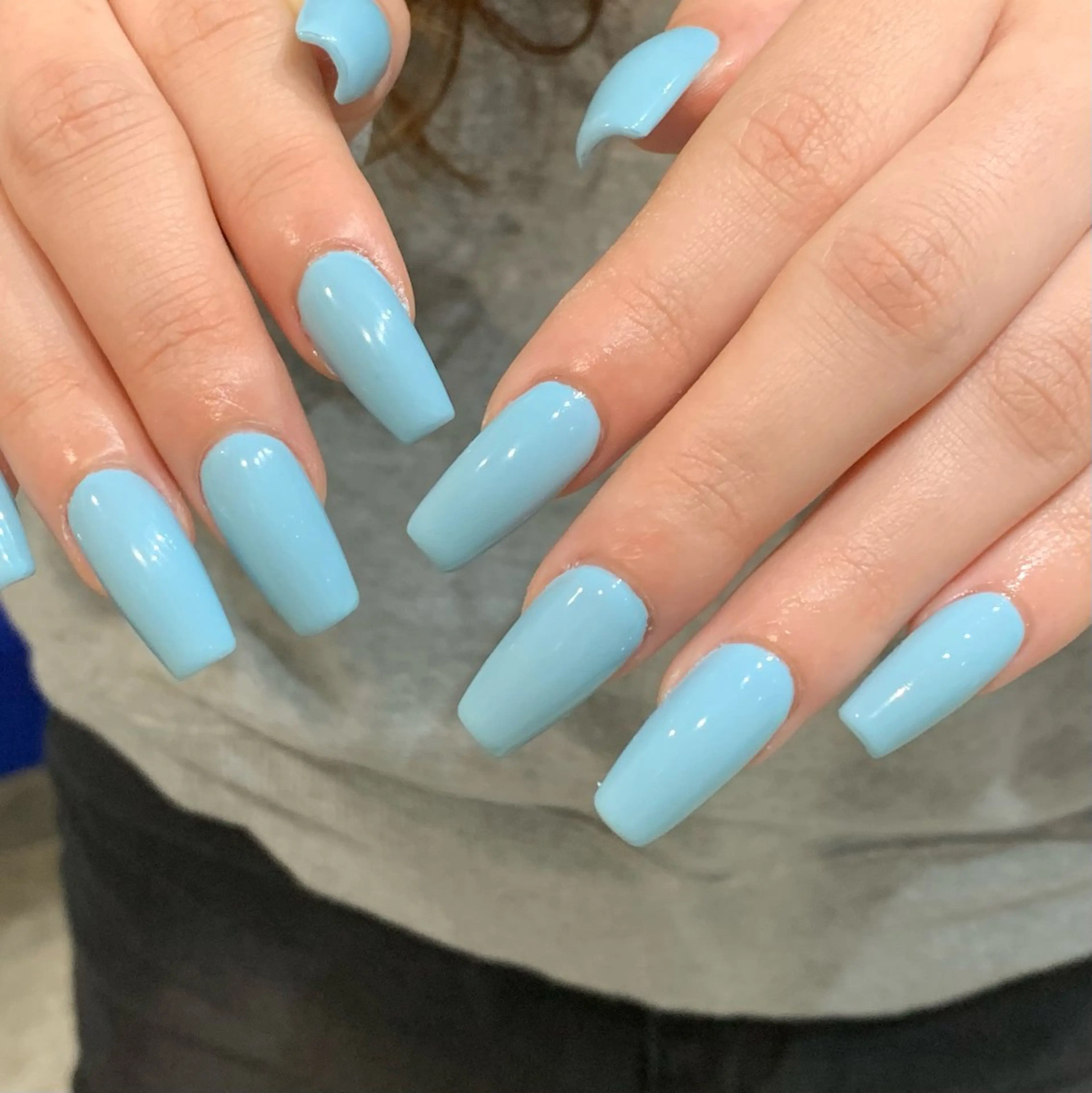 ネイル ハンドネイル 0203ムニムサン 💙Sayakaのネイルデザイン