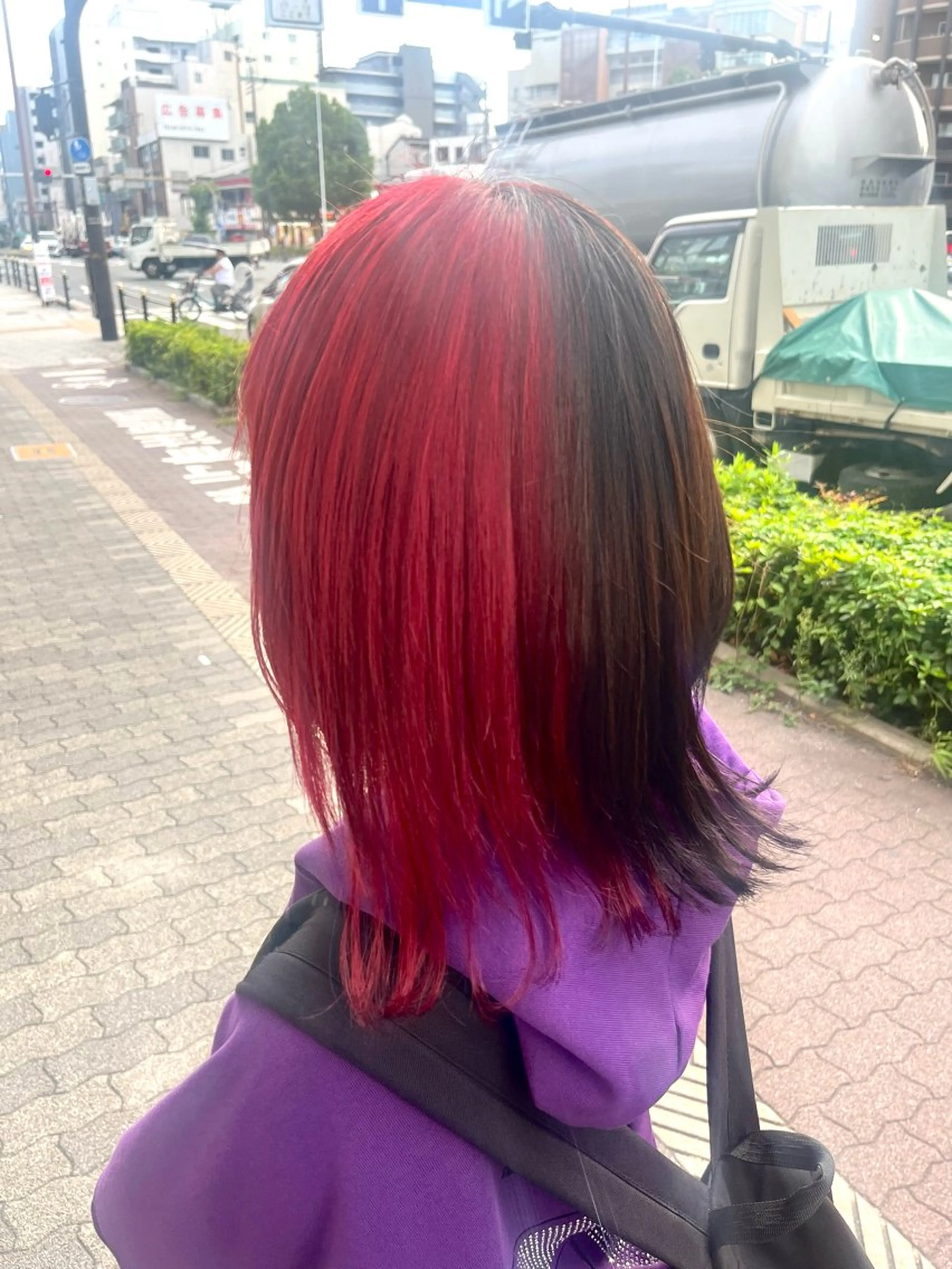 ミディアム カラー 耳つぼS認定講師 ×ハイトーンカラーのヘアスタイル