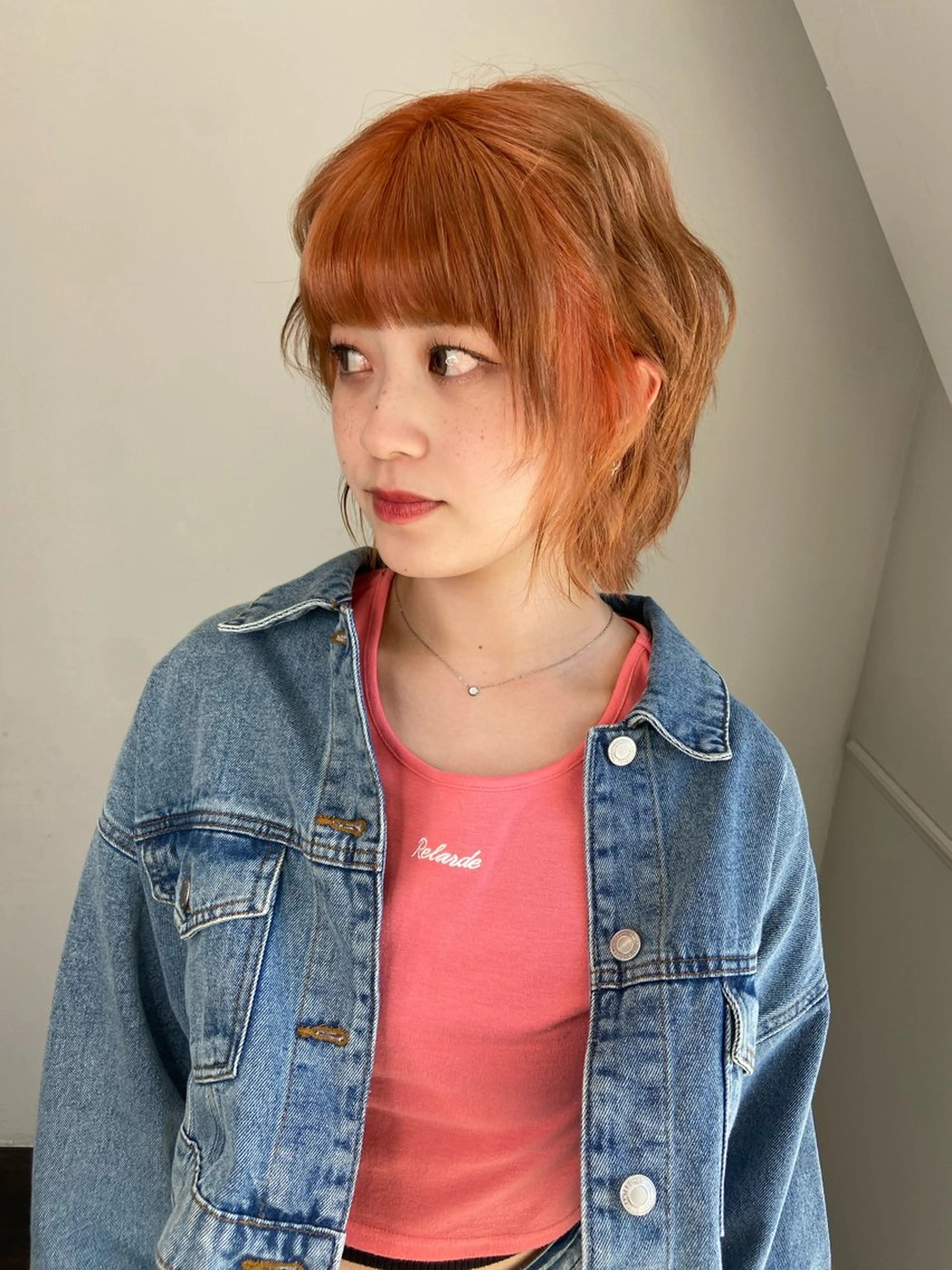 ミディアム カラー パーマ ヘアアレンジ memoto東三国店 🌼RENA🌼のマツエク・マツパデザイン