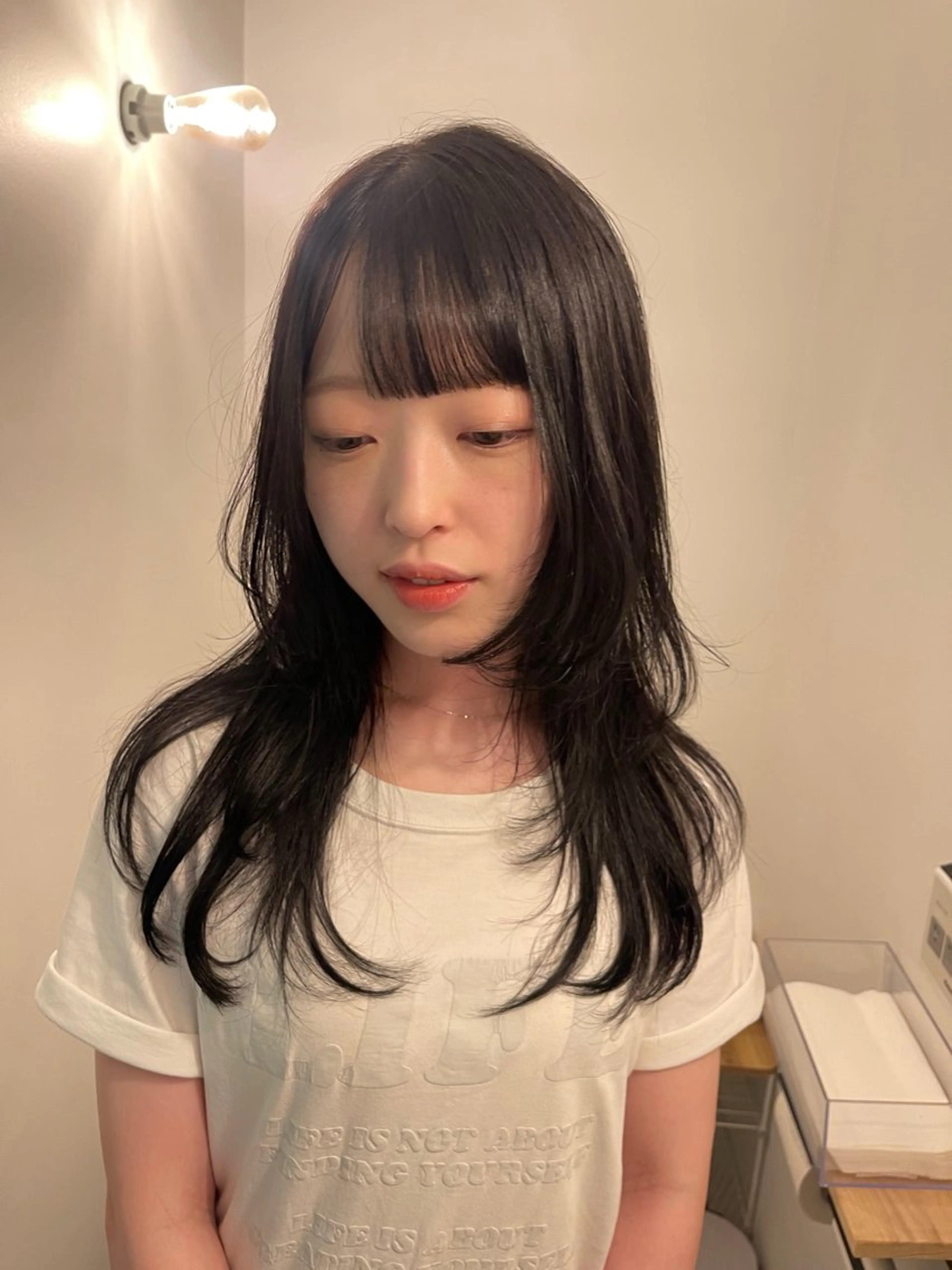 ロング カット ano @anomukuiのヘアスタイル