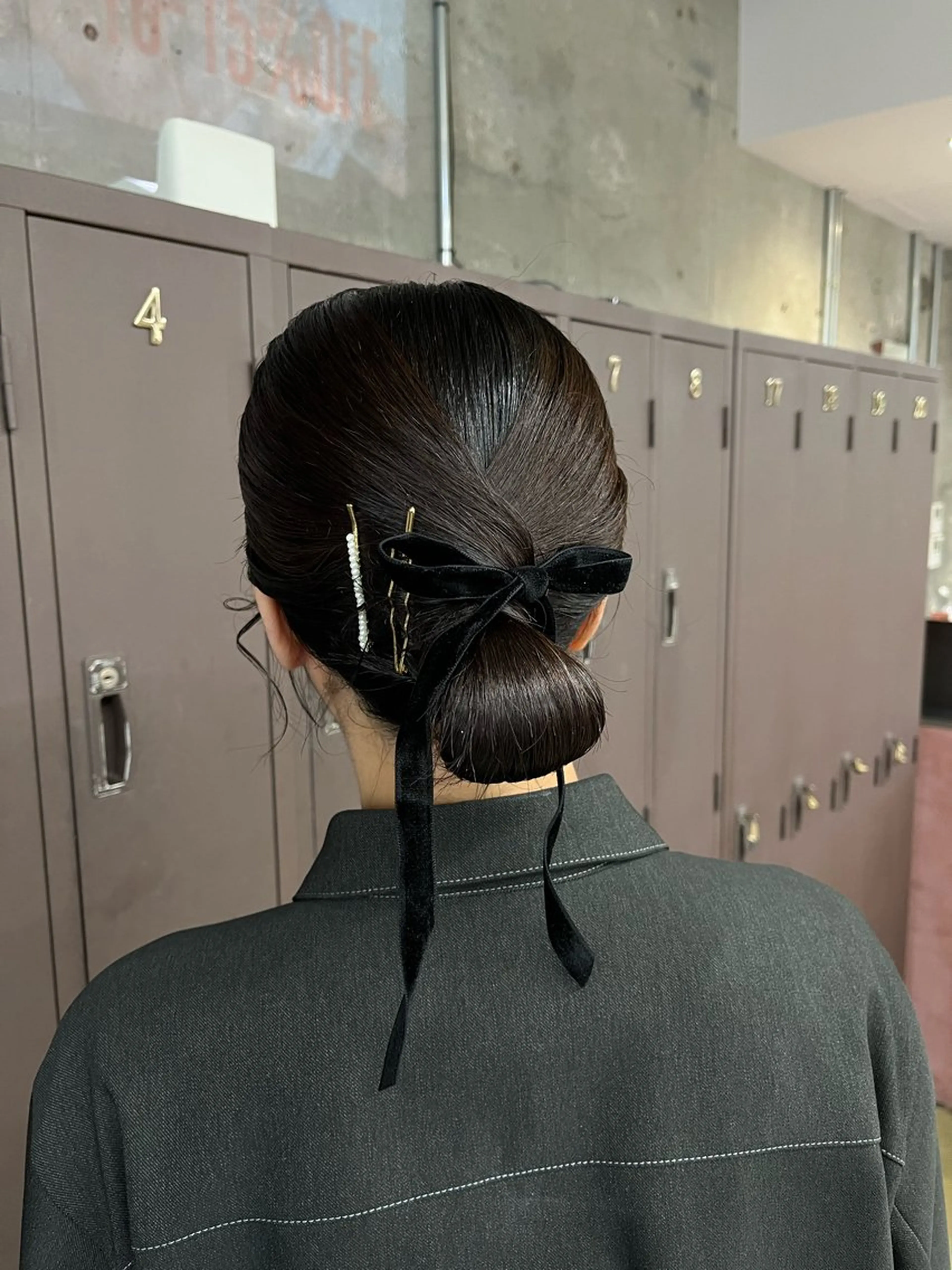 ミディアム ヘアセット パーマ/オリーブ/ 酸性ストレート/ゆなのヘアスタイル