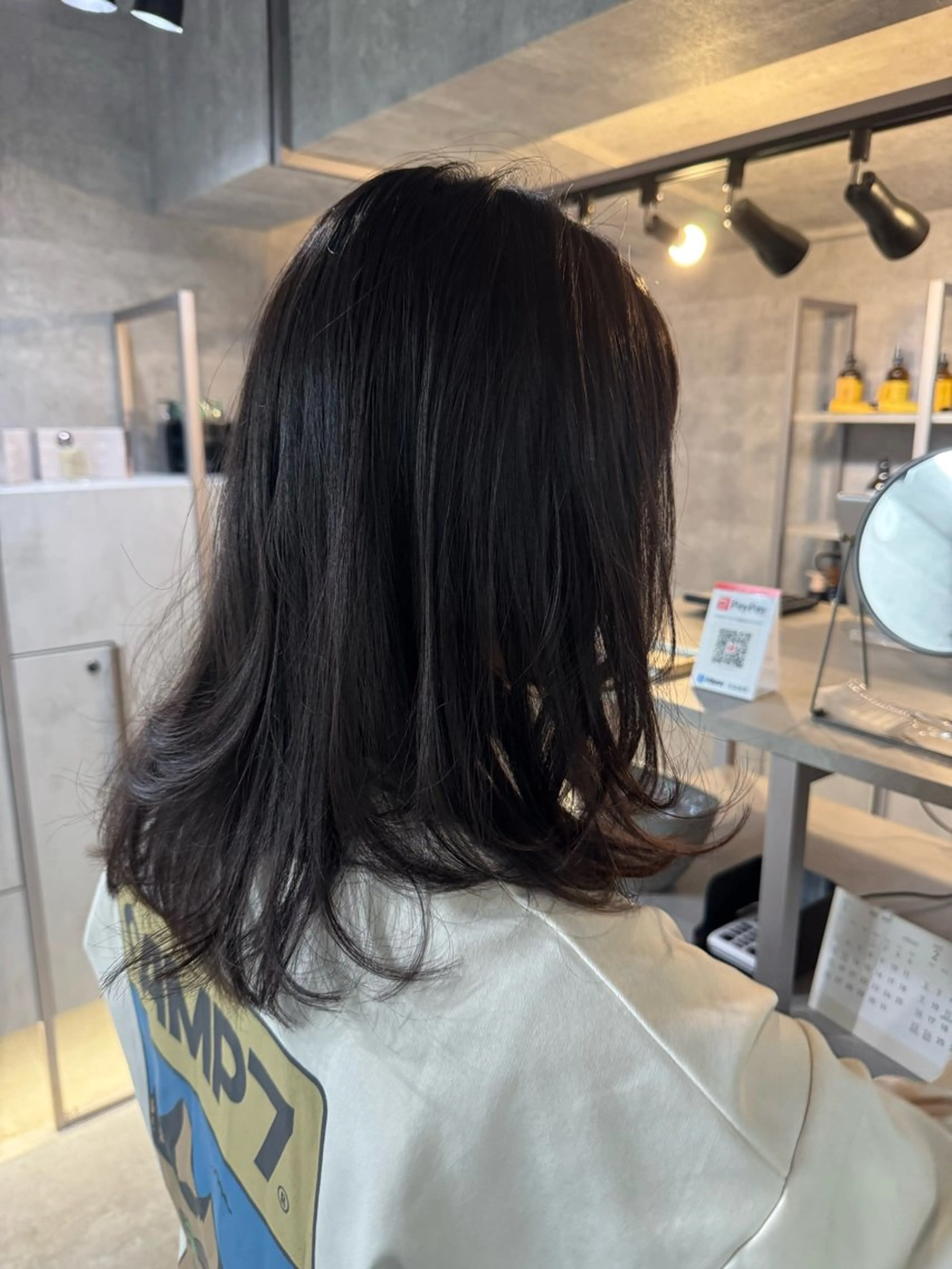 ミディアム カラー パーマ カット ヘアカラー トリートメント NOOS omotesando所属・You 表参道⚡️ 髪質改善/艶髪/美髪のヘアスタイル