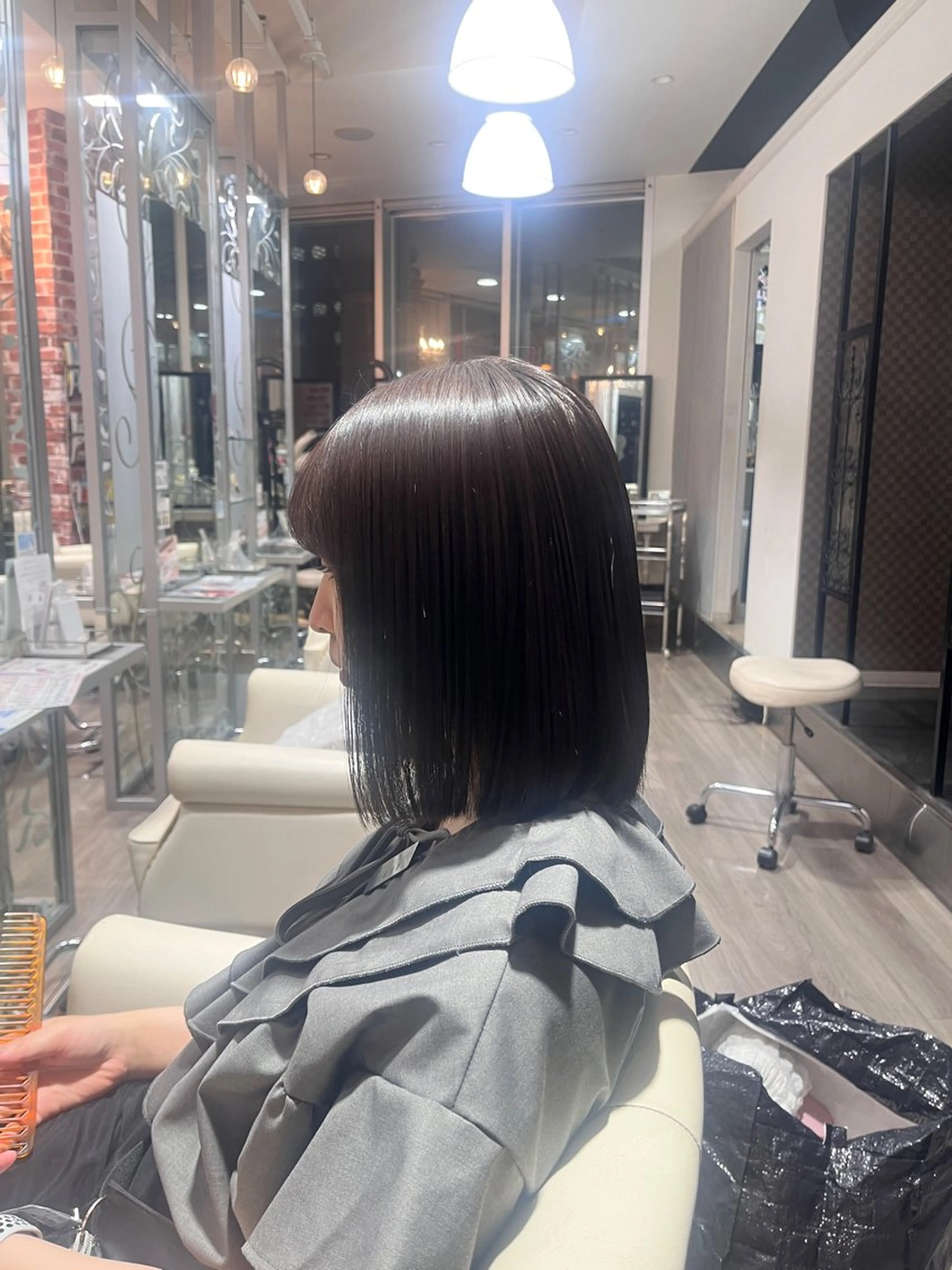 ミディアム トリートメント ヘアーメイクWiLL梅田店所属・艶カラー✨／ 荒堀 結香のヘアスタイル