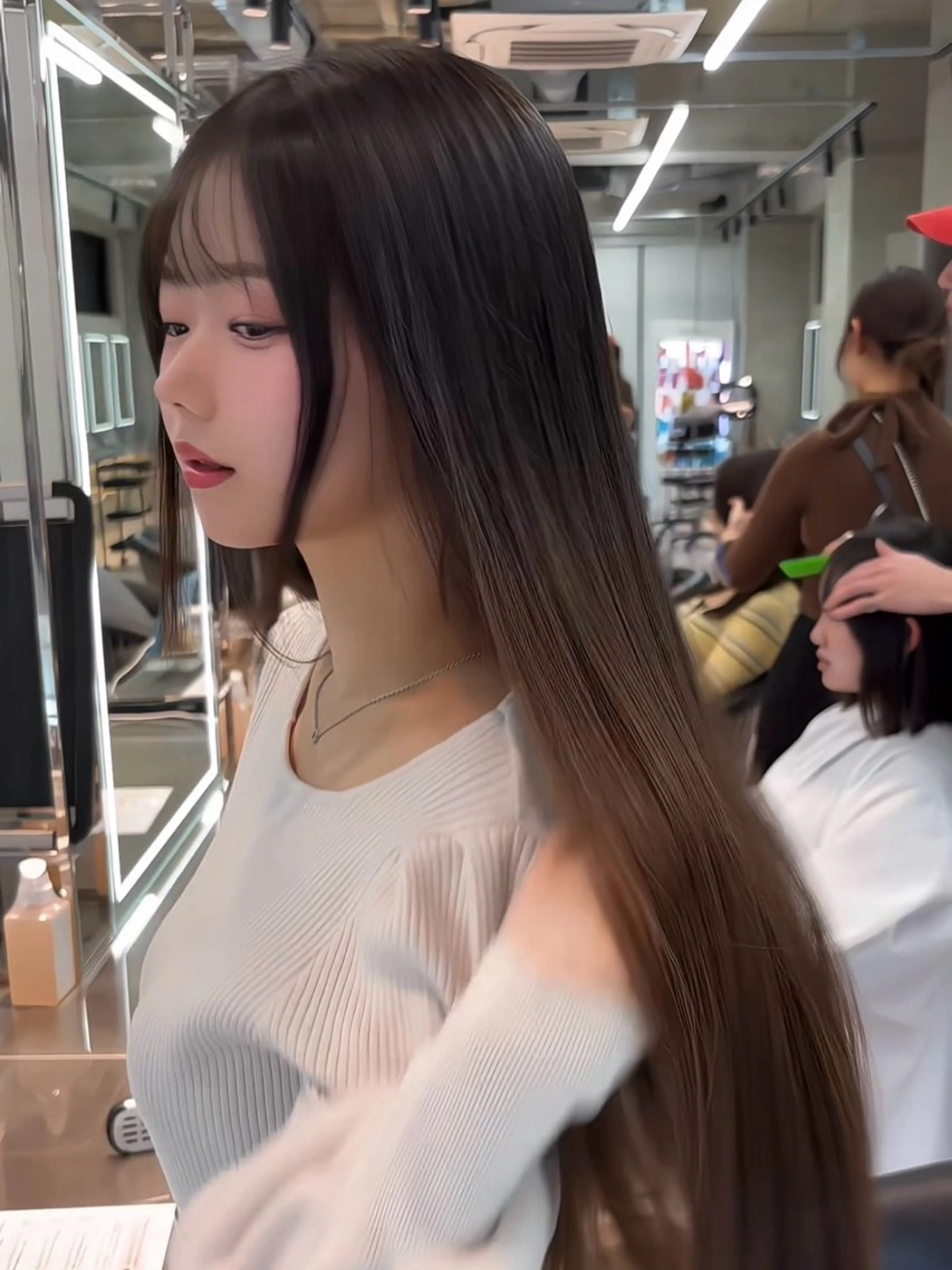 ロング カラー パーマ 髪質改善 縮毛矯正 【美髪矯正) 吉村　清志のヘアスタイル