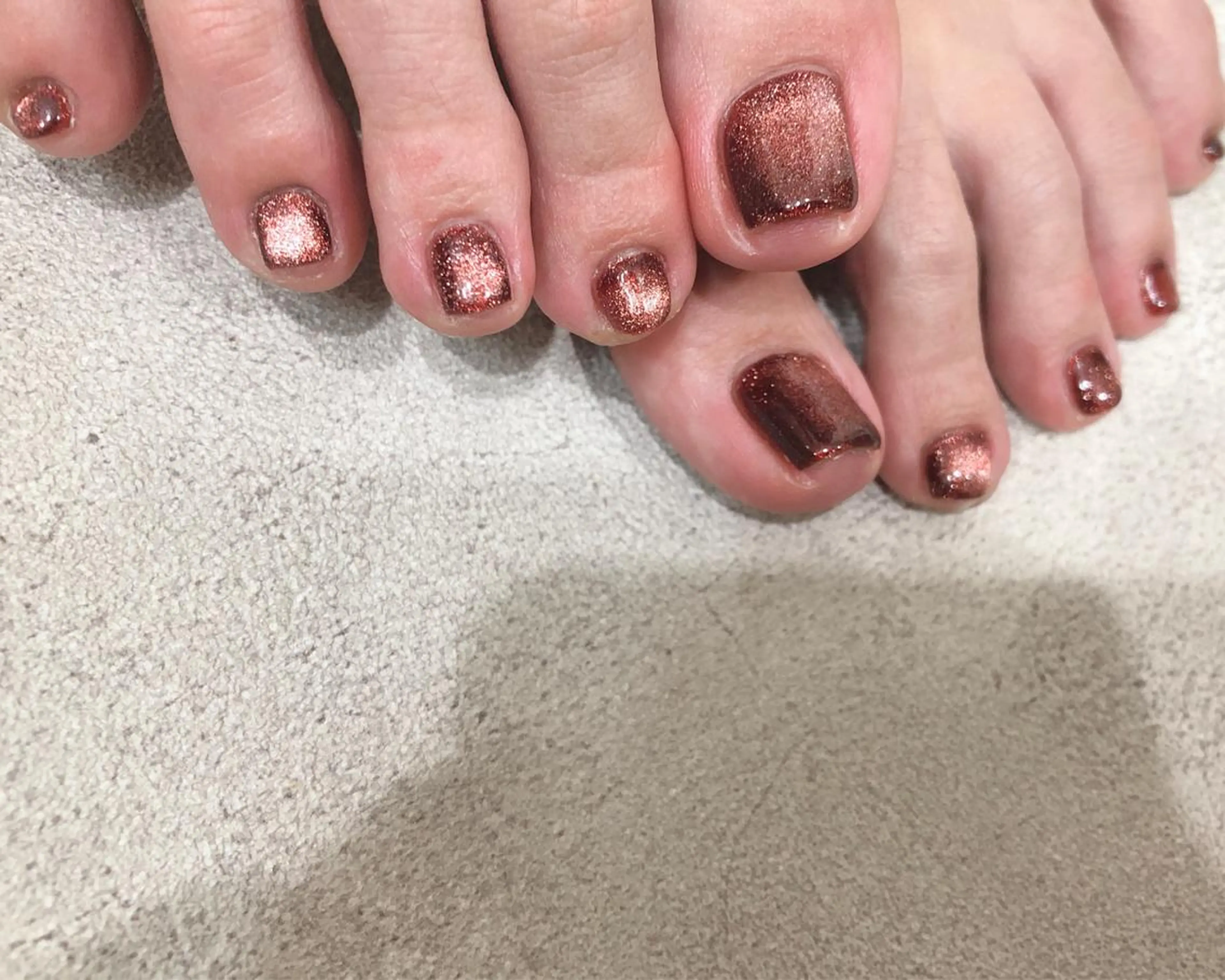 ネイル ボルドー マグネットネイル フットネイル nail heron所属・saki_ nail heronのその他イメージ