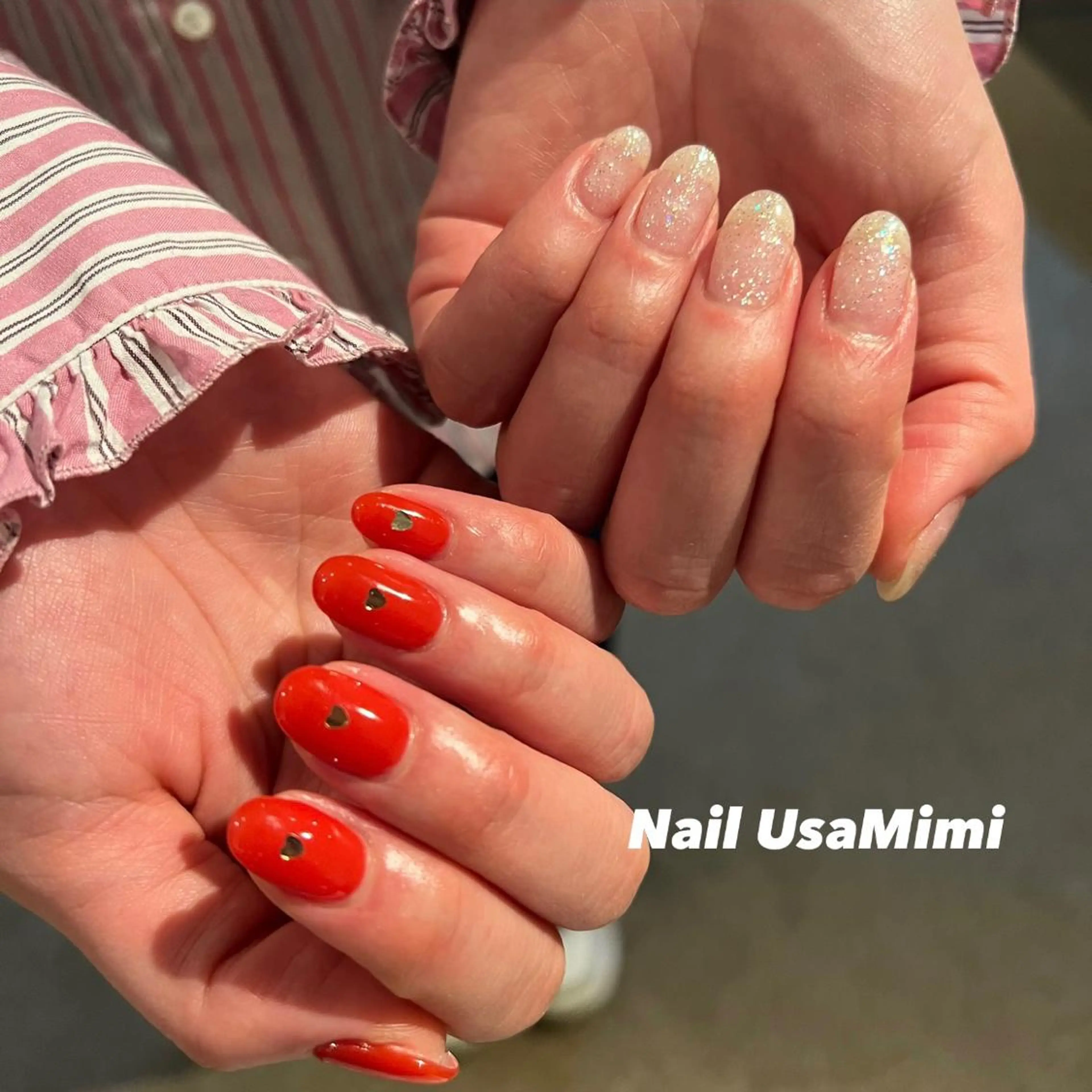 ネイル 成人式 フットネイル ジェルネイル マグネットネイル 持ち込み 本町ネイルNail UsaMimiのネイルデザイン