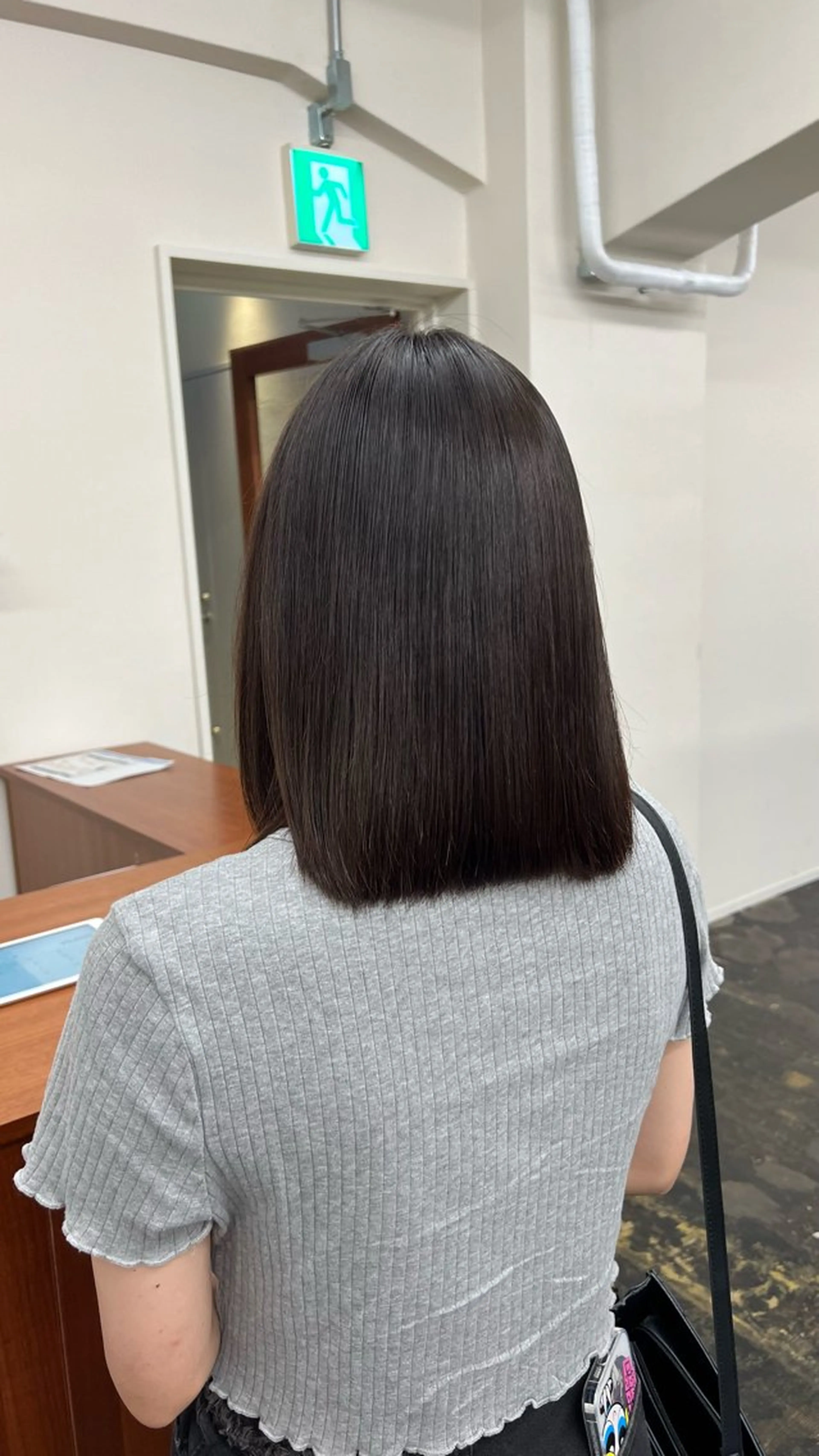 ミディアム 縮毛矯正 縮毛矯正 ショート/ボブ/透明 感カラー🎀　emiのヘアスタイル